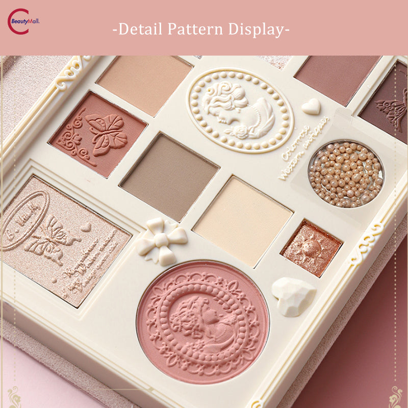 COLORROSE 12 Color Embossed Eyeshadow Palette - Highly Pigmented, Long Lasting Makeup for Day & Night Looks | Perfect for Parties, Weddings & Special Occasions