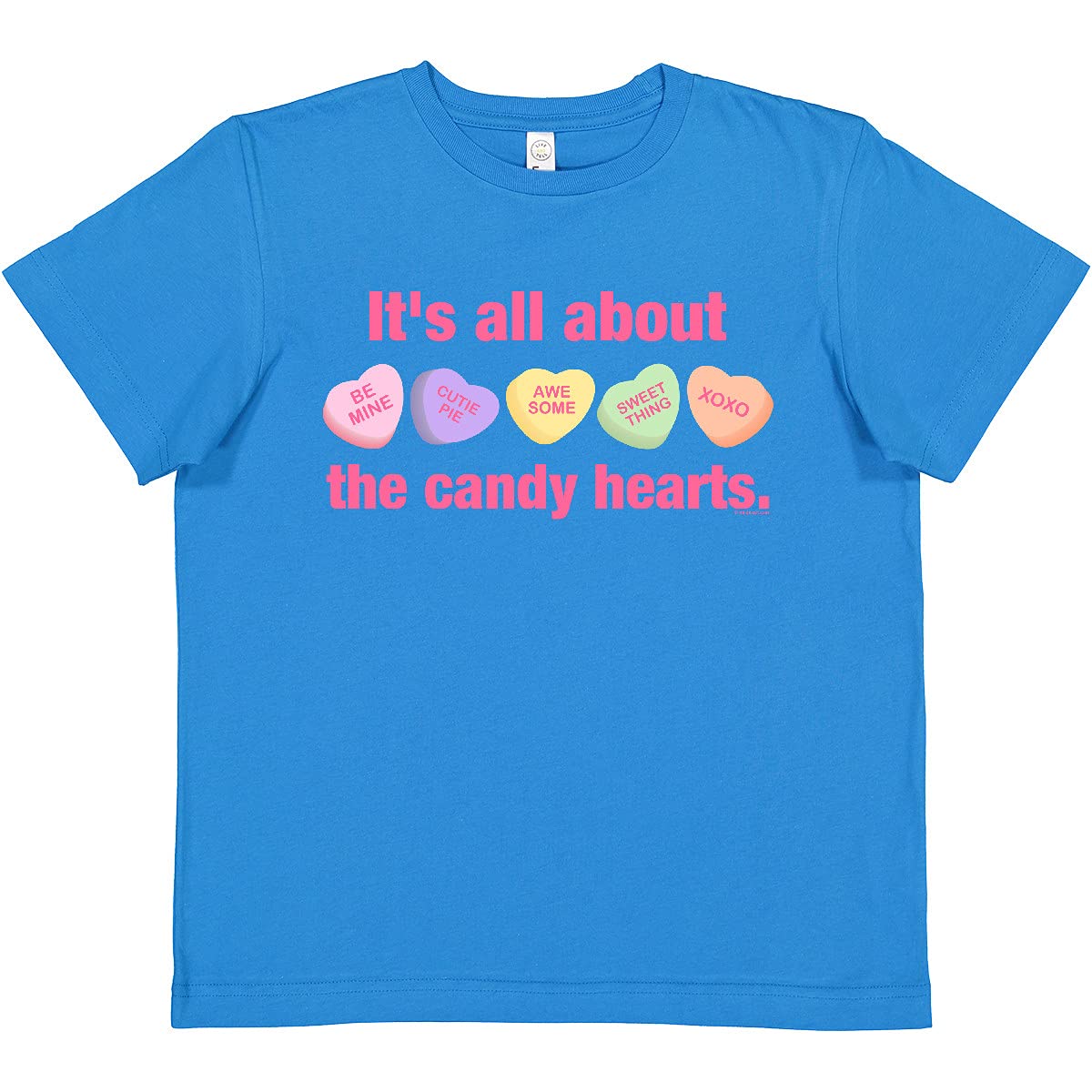 Inktastic Candy Hearts II Women's T-Shirt | Cute Valentine's Day Graphic Tee | Casual Comfort Fit Cotton Top for Women | Perfect for Date Nights, Galentine's Parties & Everyday Wear