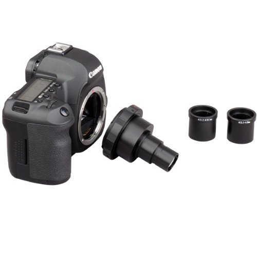 AmScope CA-CAN-NIK-SLR Microscope Camera Adapter for Canon & Nikon DSLR/SLR Cameras - Perfect for Lab Research, Biology Studies & Scientific Photography