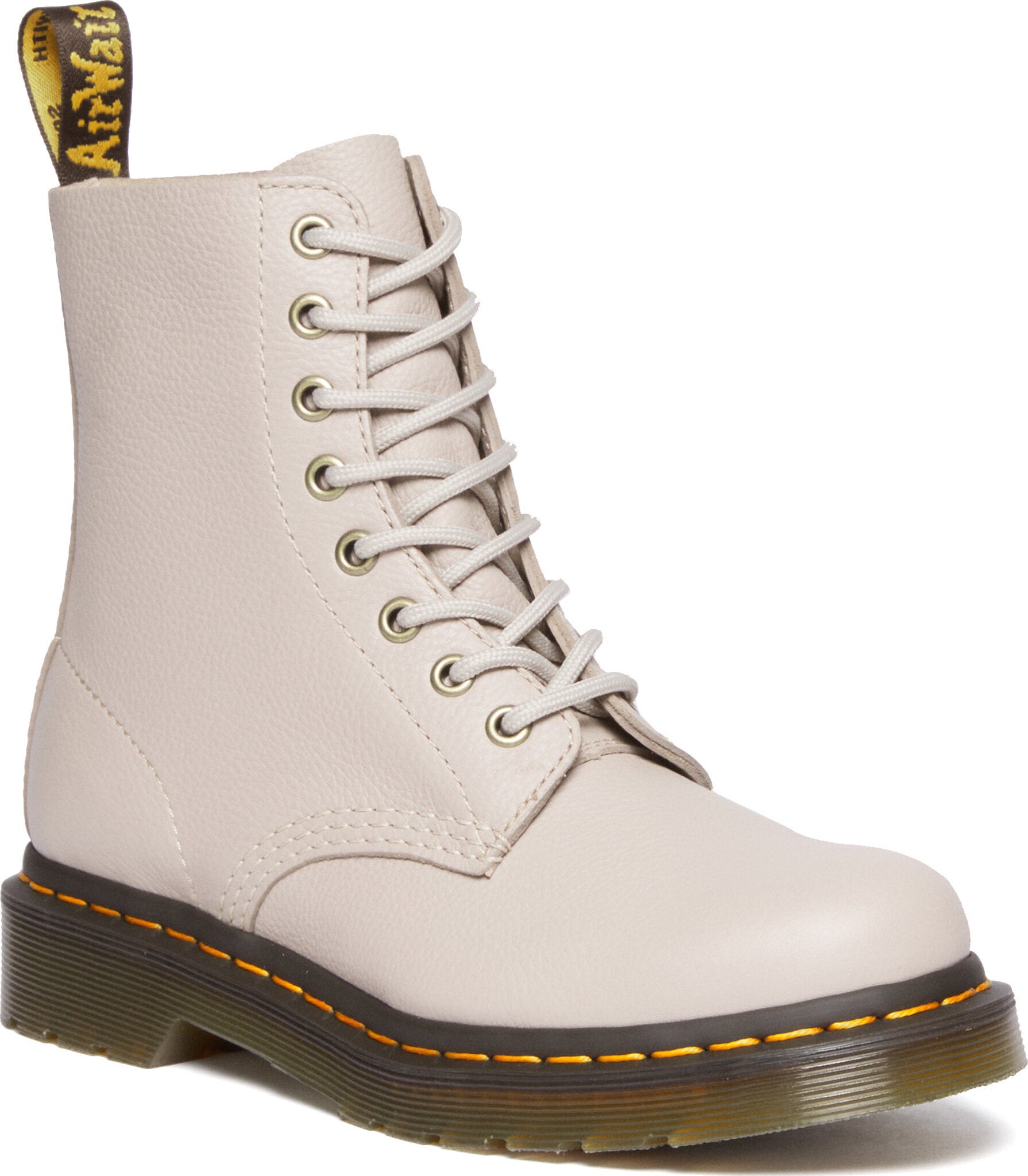 Dr. Martens 1460 Pascal Virginia 8-Eye Leather Boots for Women | Classic Black Ankle Boots with Air-Cushioned Sole | Perfect for Punk Fashion, Streetwear & Everyday Comfort