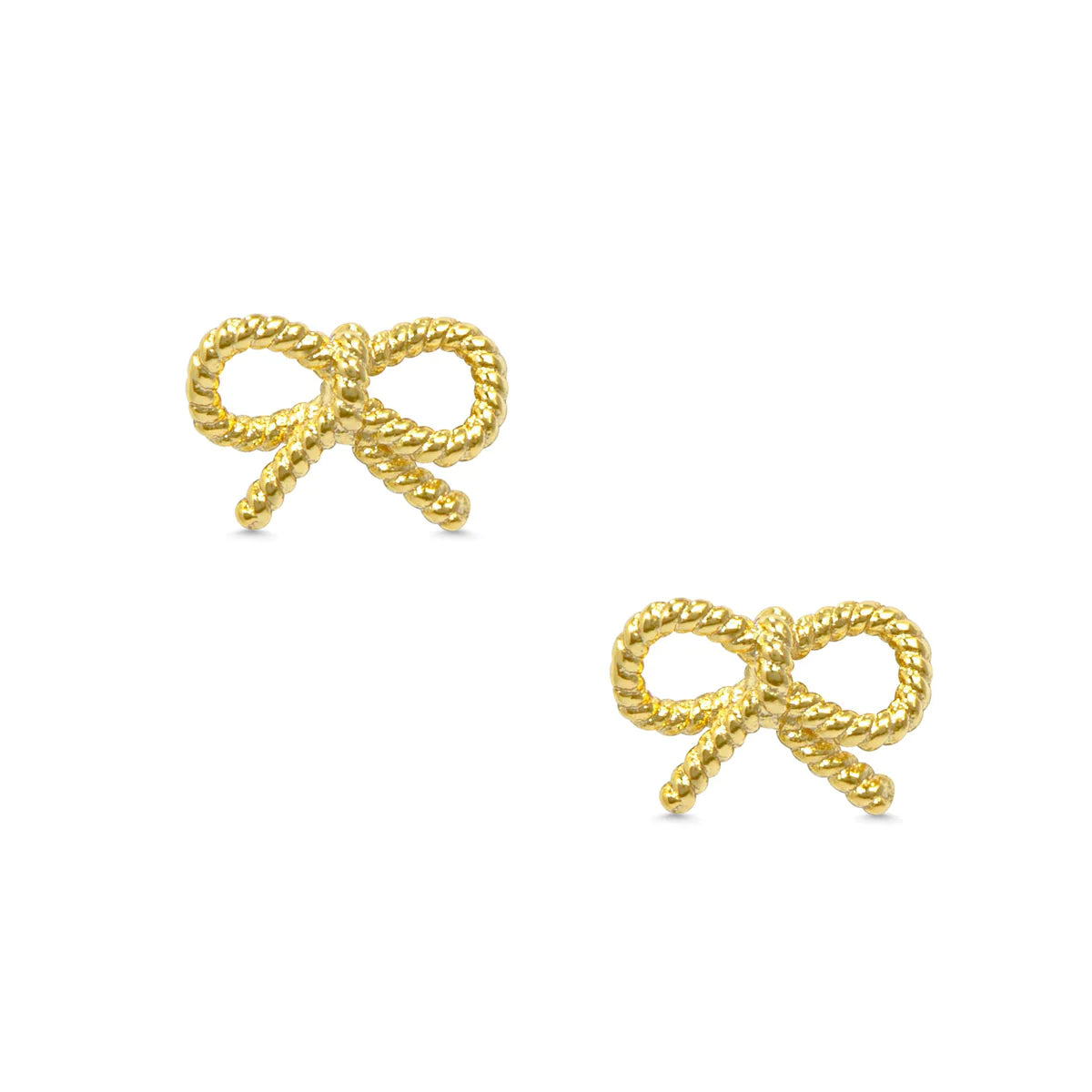 Lily Nily Bow Twists Stud Earrings - Cute Bowknot Design for Women & Girls | Perfect for Parties, Weddings & Everyday Wear