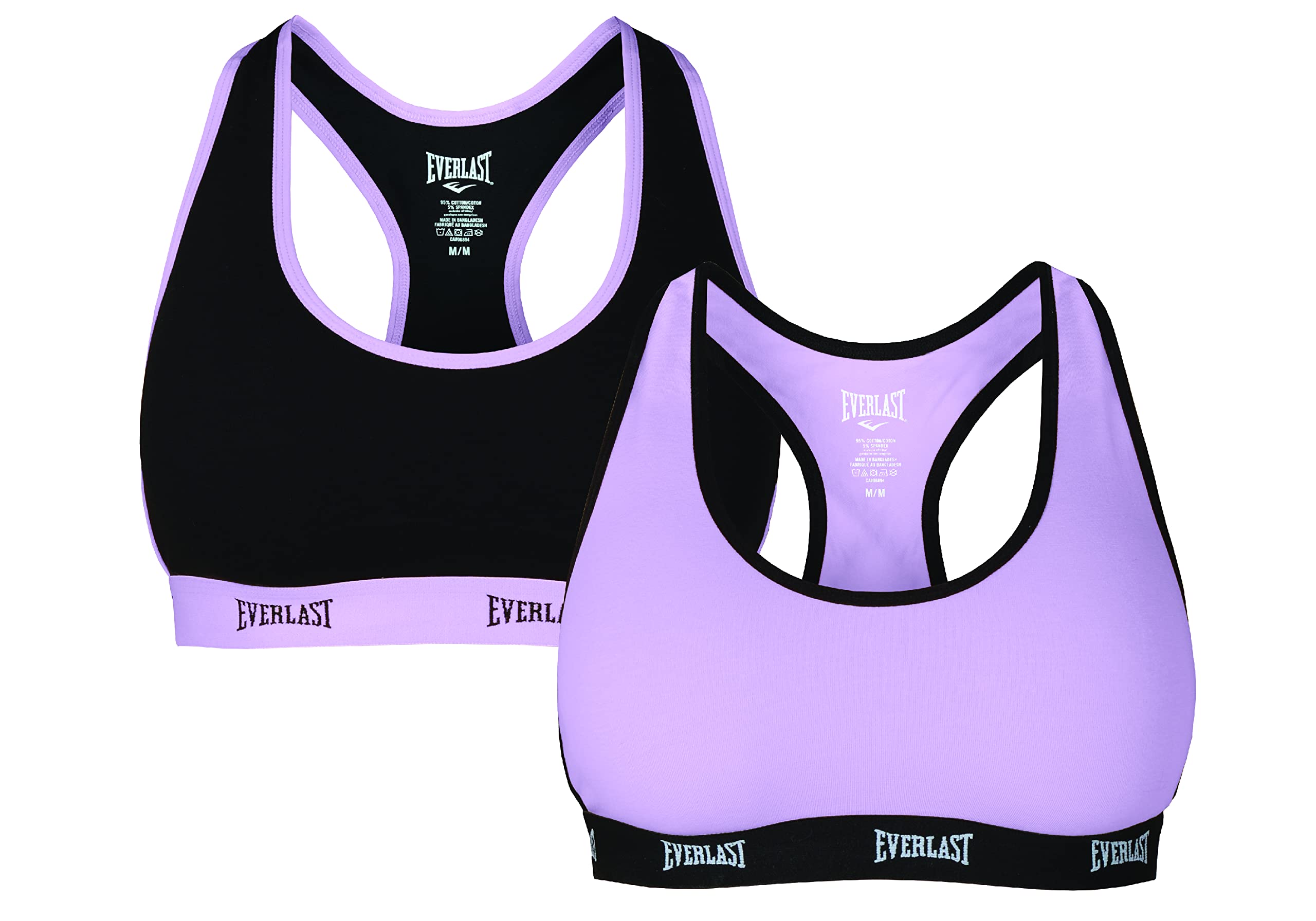 Everlast Women's Casual Sports Bra - Comfortable & Supportive Workout Top for Yoga, Running, Gym & Active Lifestyle