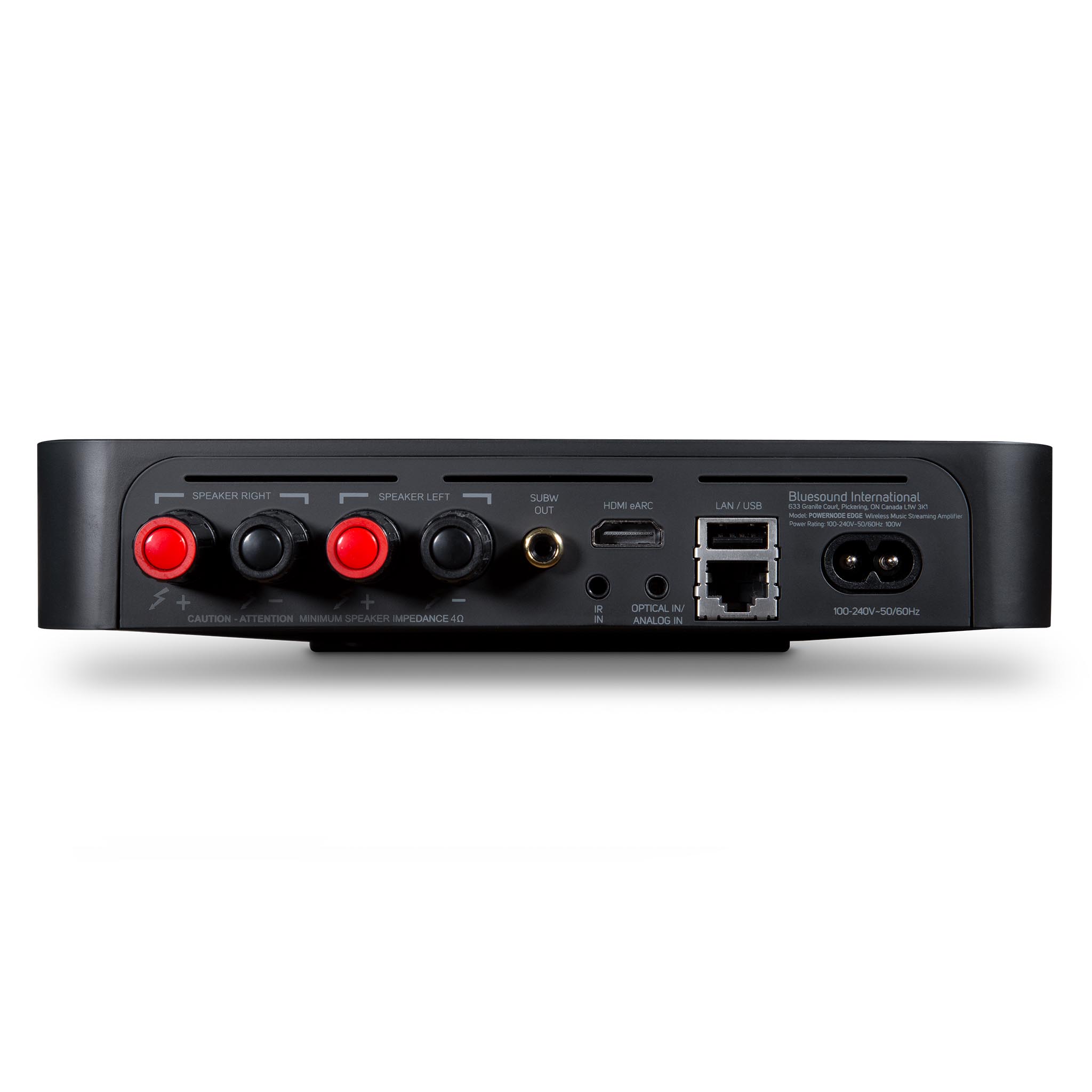 Bluesound POWERNODE Edge Hi-Fi Streaming Amplifier with Built-in DAC & Music Server - Perfect for Home Audio & Multi-Room Streaming