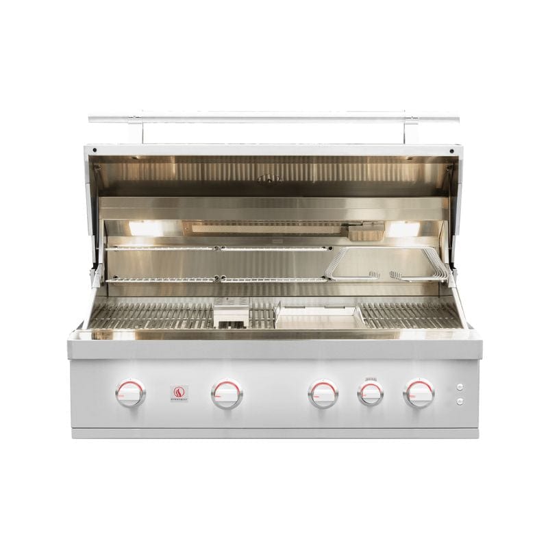 Summerset QUEST 42 Built-In Natural Gas Grill - Outdoor BBQ Grill with Stainless Steel Burners - Perfect for Backyard, Patio, and Poolside Cooking