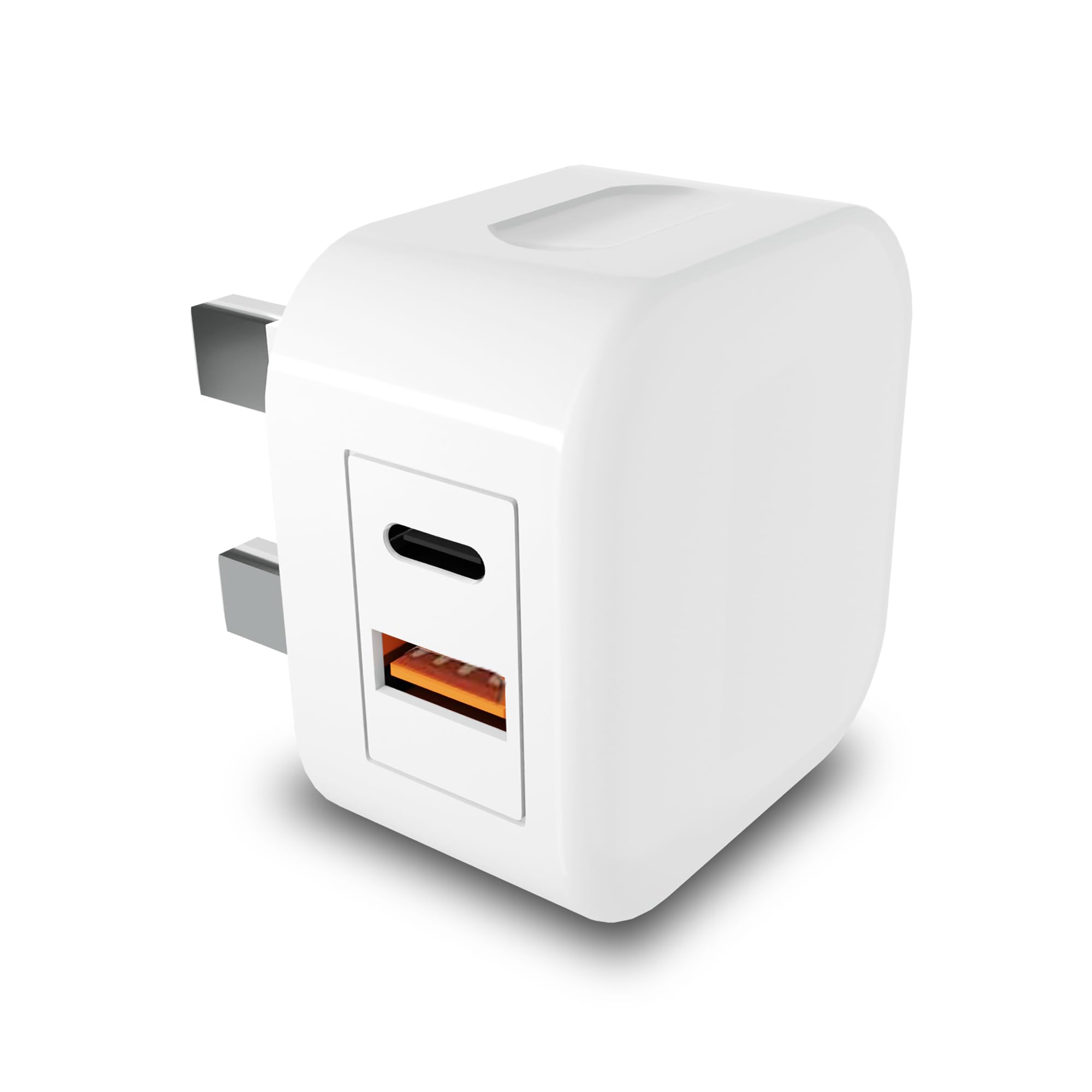 20W Dual Port USB & Type C PD Fast Charger Plug - Super Fast Charging Adapter for Samsung Galaxy A56/A55/A54/A53 5G/A52s 5G/A52/A51 - UK 3 Pin Wall Charger | Perfect for Home, Office & Travel Charging