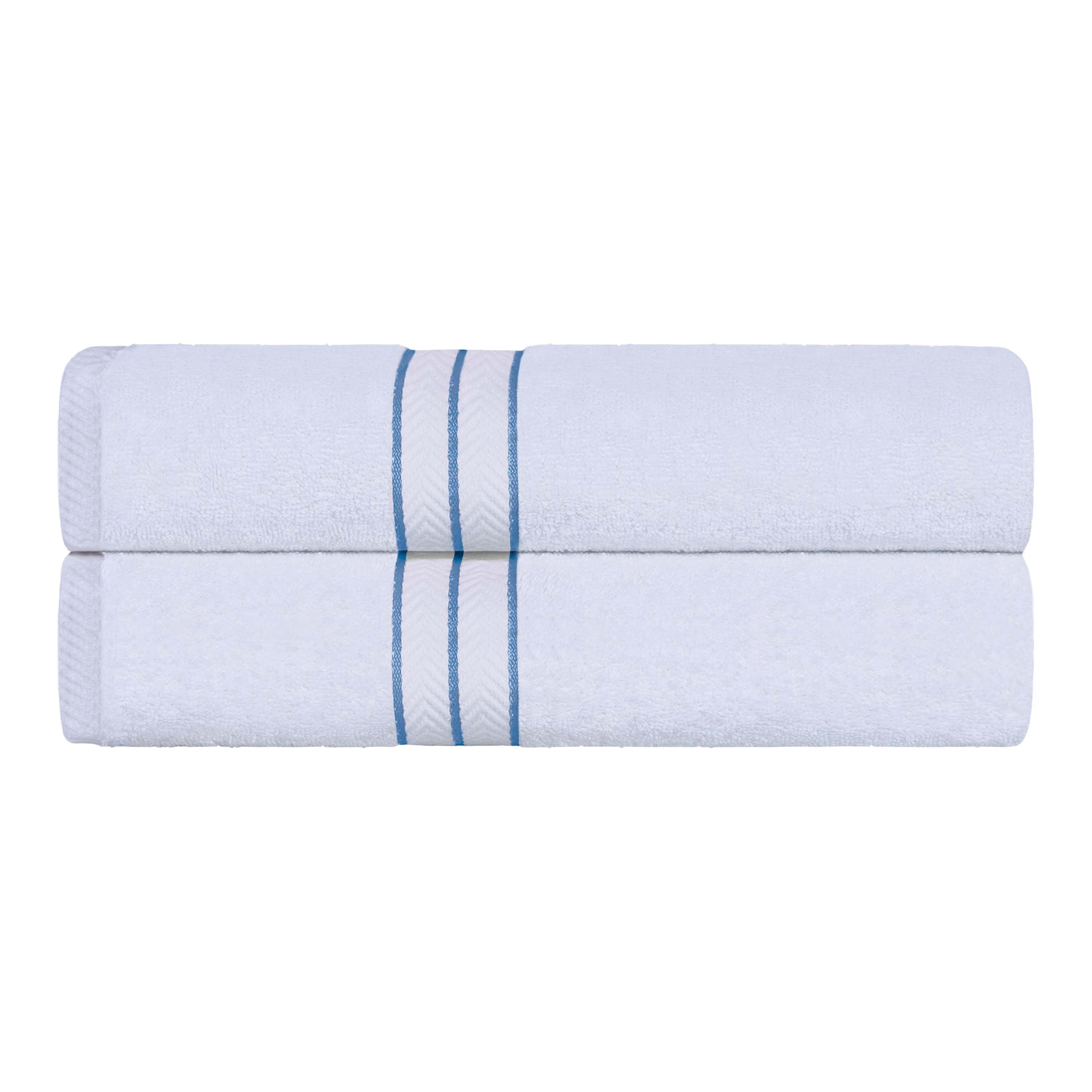 Premium Turkish Cotton Ultra Plush Bath Towels - 2 Piece Set, Highly Absorbent & Quick Dry for Spa, Gym, Beach & Luxury Bathroom Use