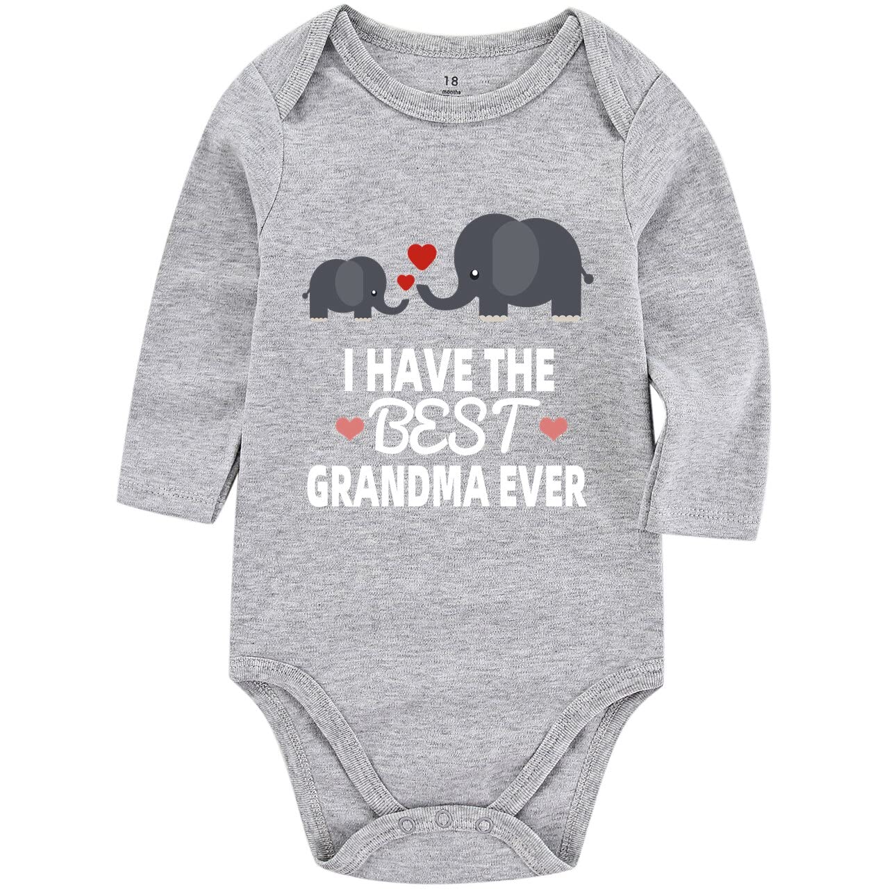 Funny Baby Bodysuit 0-3 Months - Unisex Love Nana Papa Outfit for Newborns & Infants