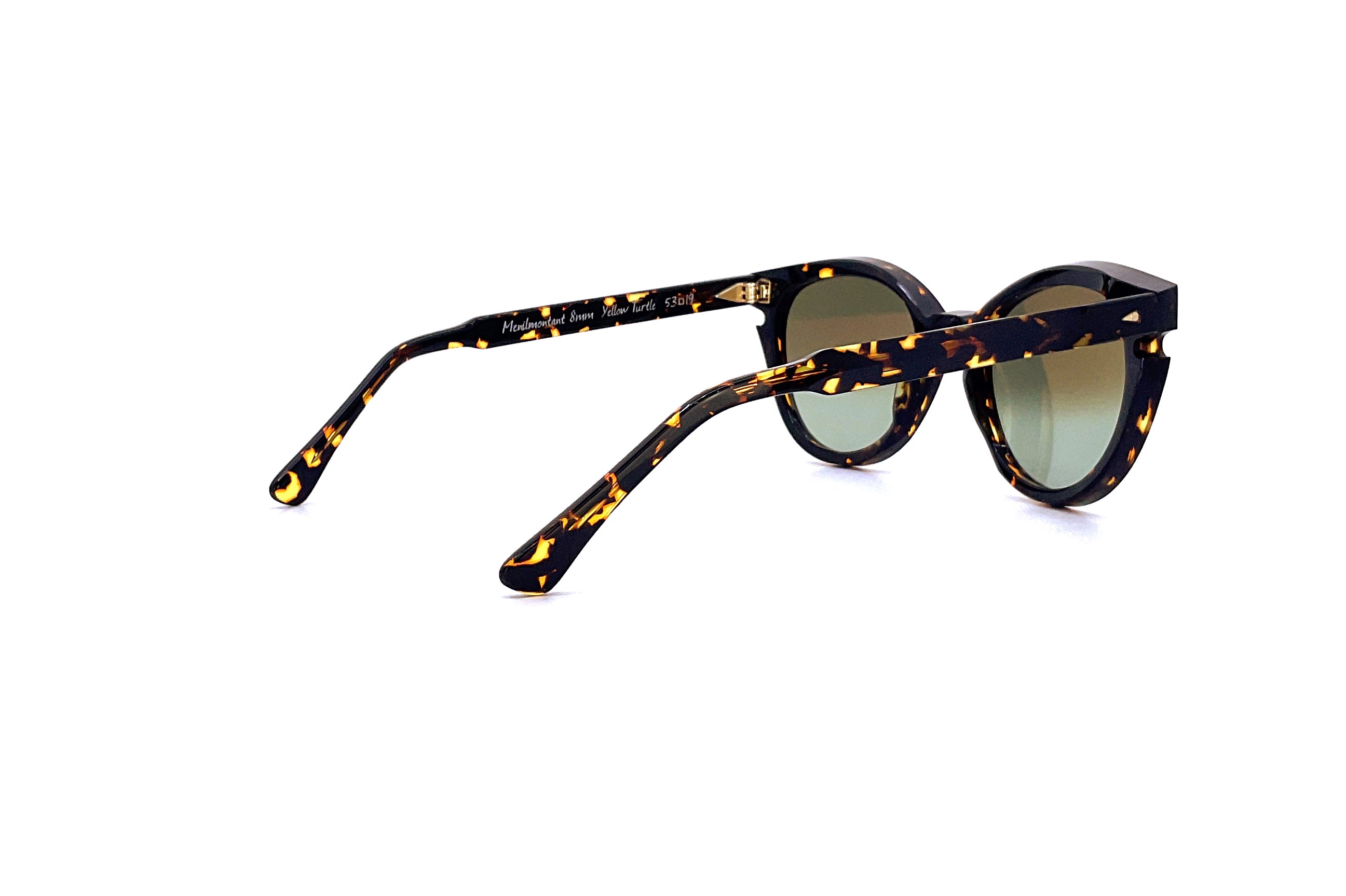 Ahlem Ménilmontant Yellow Tortoise Shell Sunglasses - UV Protection, Lightweight & Stylish for Women - Perfect for Beach, Driving & Outdoor Activities