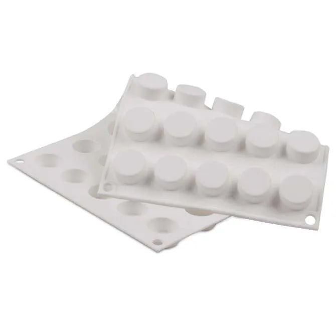 Micro Flex Round 5 Silicone Mold - 35 Cavity Baking Molds for Cupcakes, Candies, Soaps | Perfect for DIY Crafts, Home Baking & Party Treats
