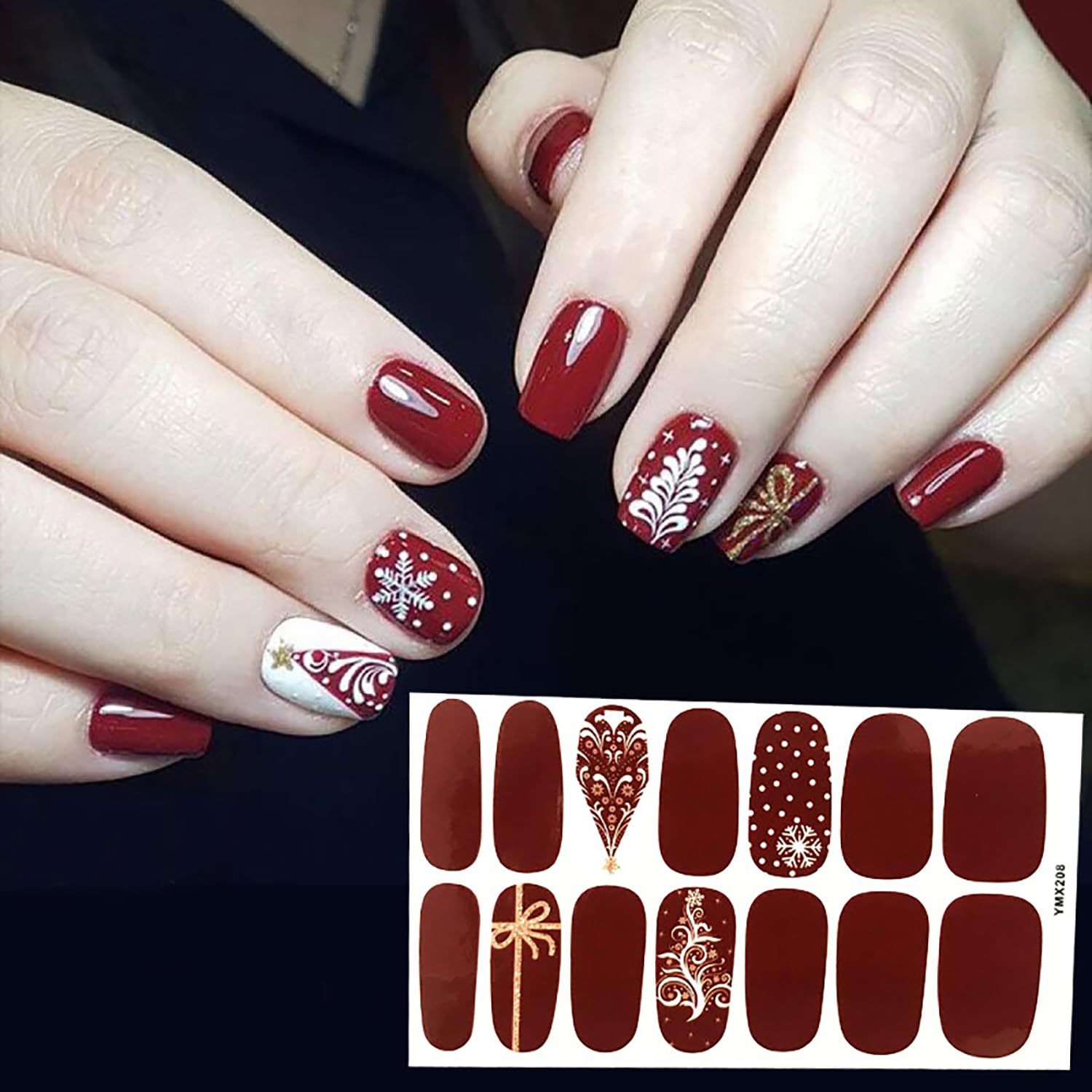 30 Sheets Solid Color & Glitter Nail Polish Strips - Self-Adhesive Nail Wraps for Women & Girls - DIY Nail Art Stickers with Free Nail File - Perfect for Parties, Weddings, and Everyday Nail Care