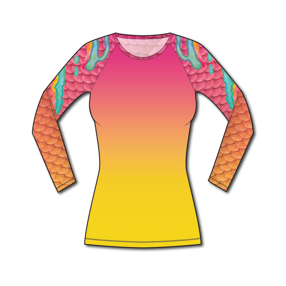 Premium Miami Rash Guard for Men & Women - UPF 50+ Sun Protection Swim Shirt - Surfing, Swimming, Beachwear - Ideal for Water Sports & Outdoor Activities