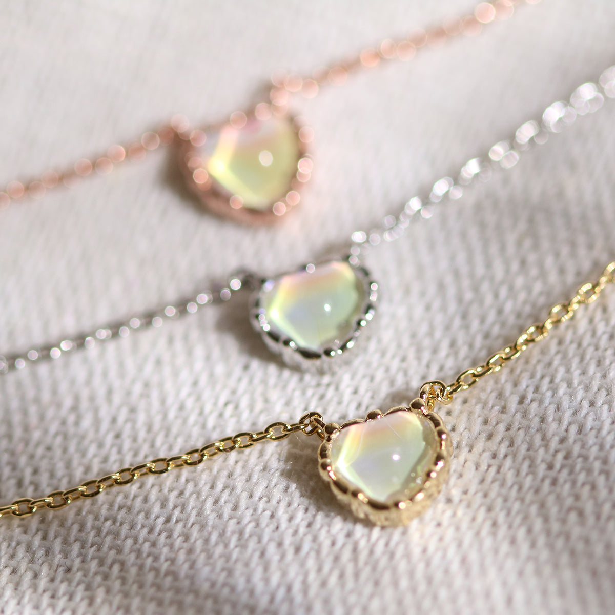 Moonstone Heart Necklace – Elegant Silver Pendant for Women | Perfect Gift for Valentine's Day, Anniversary & Birthday | Boho Jewelry for Everyday Wear & Special Occasions