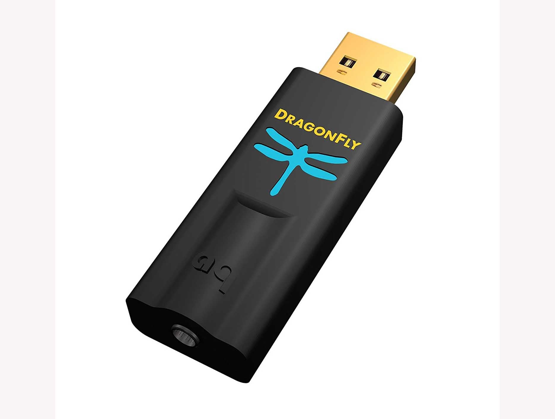 Audioquest DragonFly Black USB DAC & Headphone Amplifier - High-Resolution Audio for Music Lovers, Audiophiles, and Home/Office Use