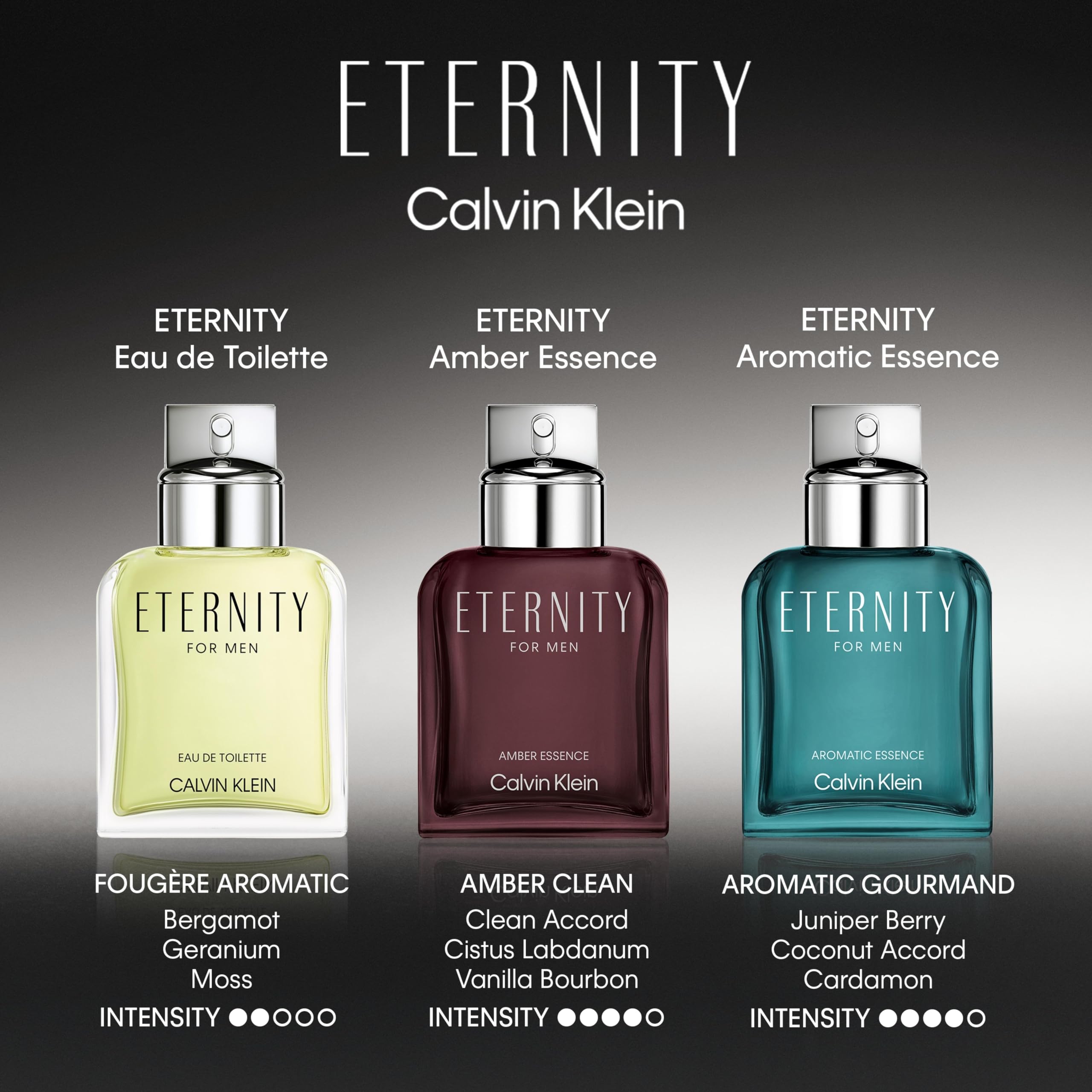 Calvin Klein Eternity Eau de Toilette for Men - Fresh Fougère Cologne with Mandarin, Sage, Cedarwood & Amber Notes - Long Lasting Fragrance Spray - Perfect for Daily Wear, Office & Date Night
