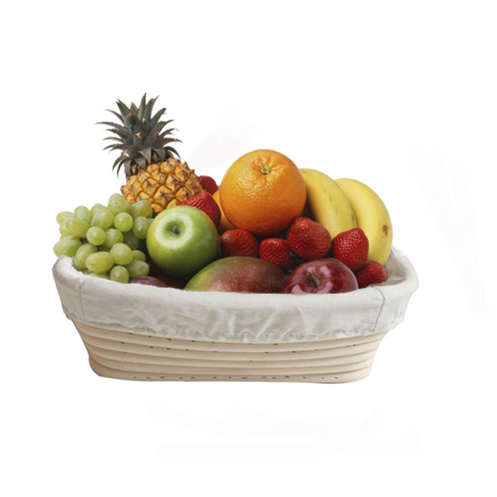 Cabilock 2-Piece Bread Proofing Basket Set - Natural Rattan Brotform for Sourdough, Artisan Bread Making - Dough Rising Basket with European Style Design | Perfect for Home Baking, Bread Shaping & Fermentation