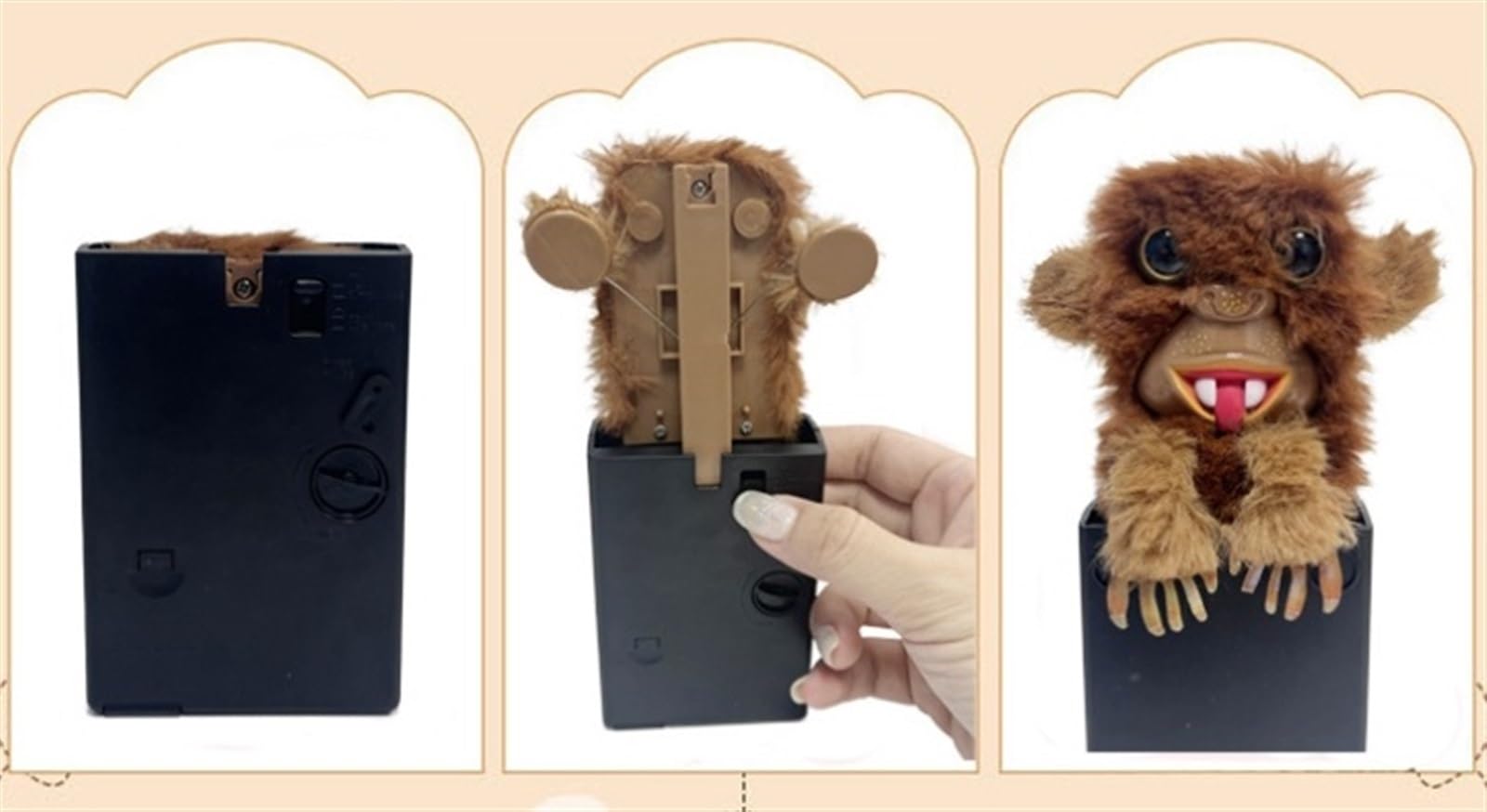 2024 Realistic Monkey Prank Toy - Halloween Funny Surprise Prank Plush Doll for Home & Office Pranks (Sticking Out Tongue) | Perfect for Gag Gifts, April Fools' Day & Practical Jokes