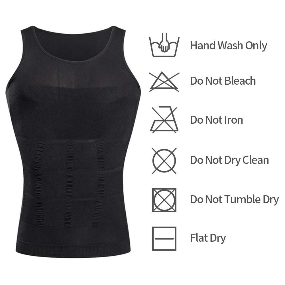 Men's Slimming Compression Shirts with Zipper - Body Shaper Shapewear for Workout, Gym & Everyday Wear