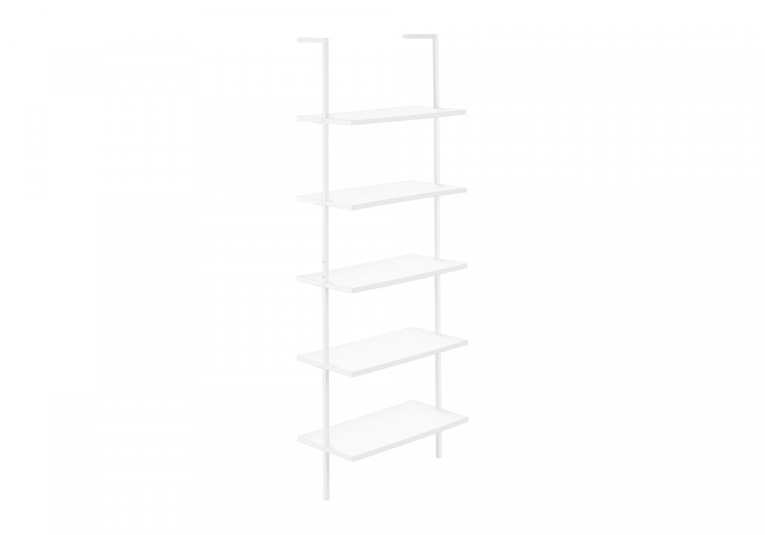 White Vale Bookcase - Modern Wooden Bookshelf for Living Room, Bedroom & Office - Stylish Storage Solution for Books, Decor & Essentials