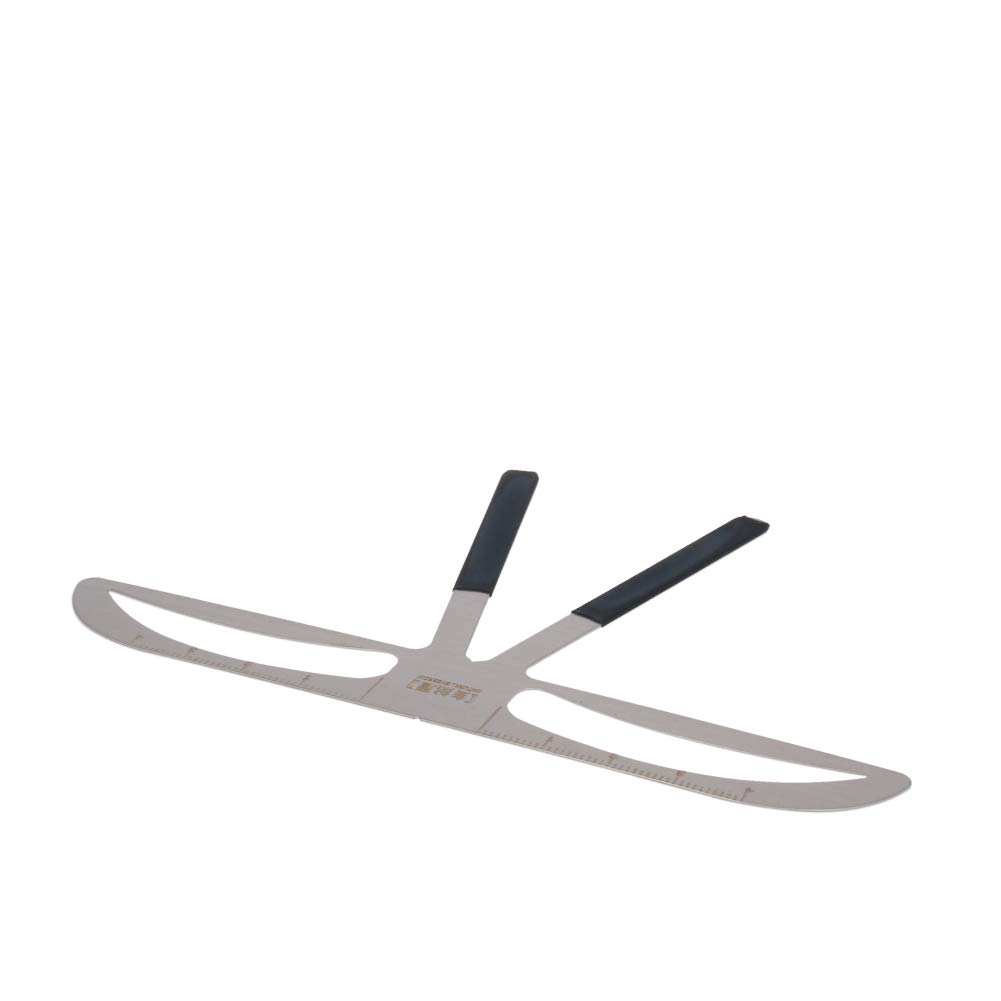 Utoolmart Stainless Steel Eyebrow Shaping Ruler - 3-Point Positioning Eyebrow Stencil Template for Perfect Natural Brows | Reusable Eyebrow Measurement Tool for Professional Makeup & Home Beauty Care
