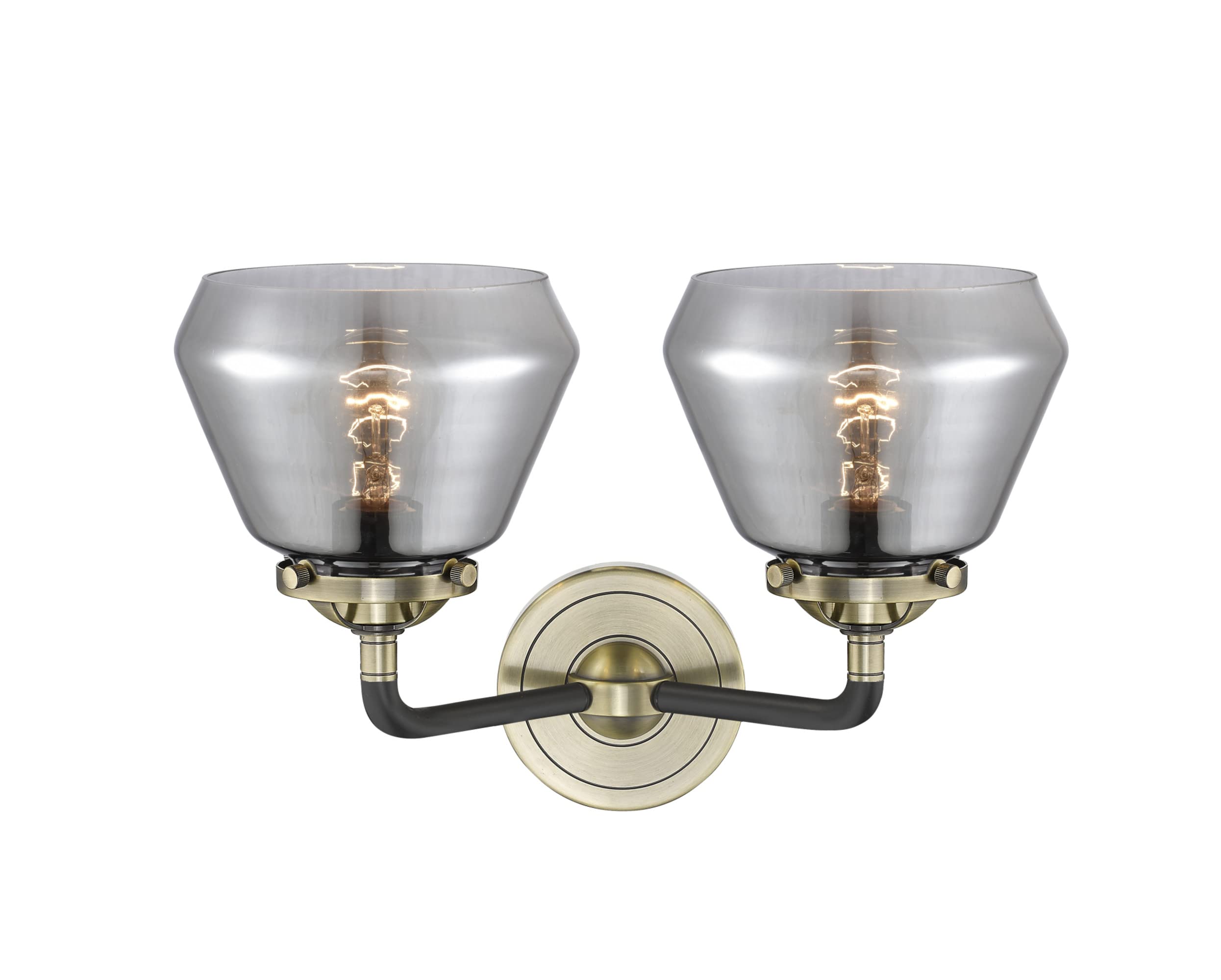 Fulton 2 Light Bathroom Vanity Light Fixture - Oil Rubbed Bronze Finish - Perfect for Bathroom Mirror Lighting and Modern Home Decor