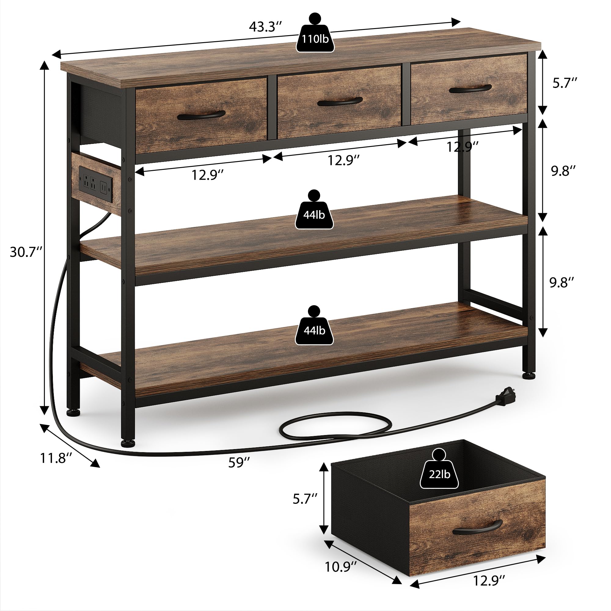 Lulive Rustic Brown 43