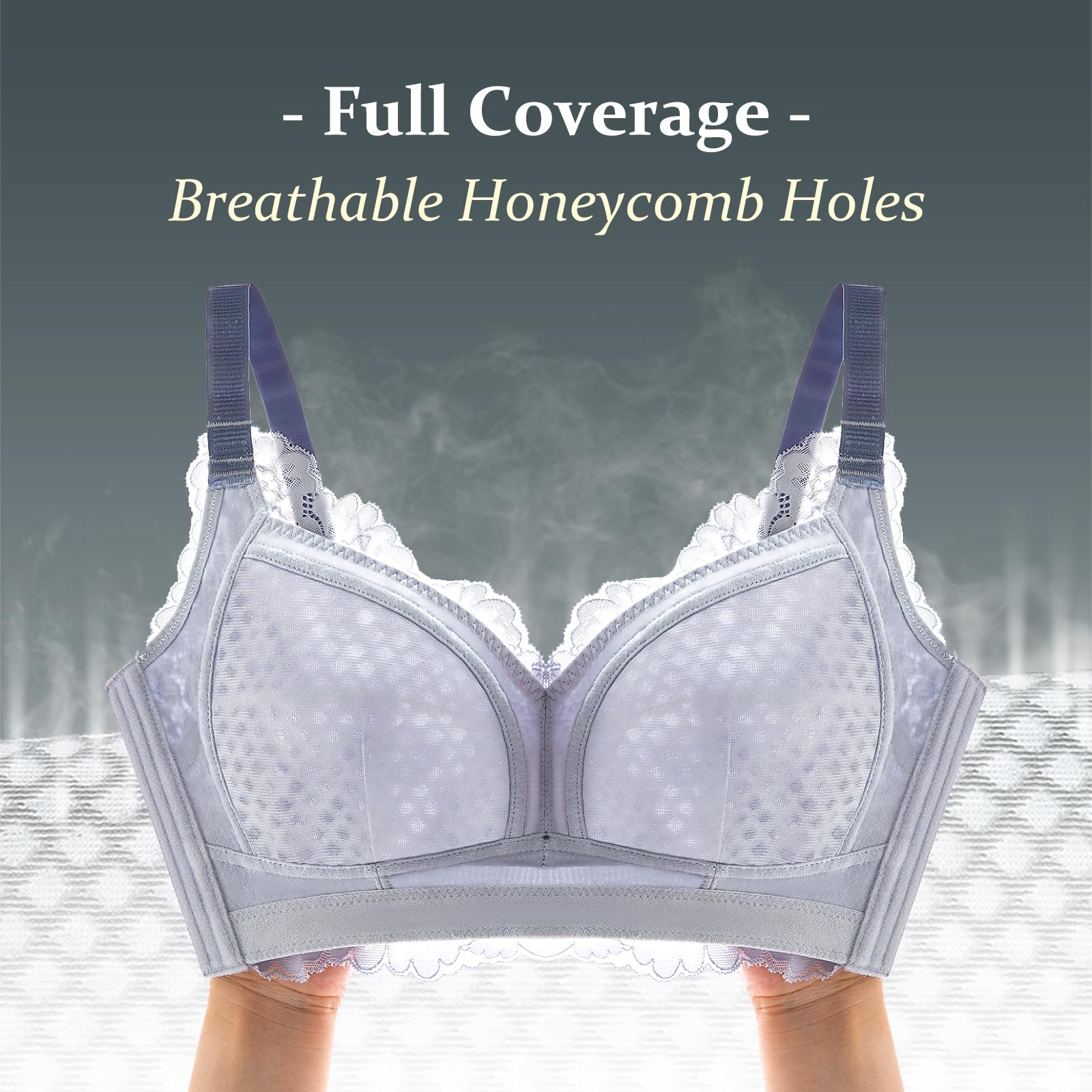 Baetty Wireless Bras for Women - No Underwire, Unpadded, Full Coverage Comfort - Perfect for Everyday Wear, Yoga & Lounge