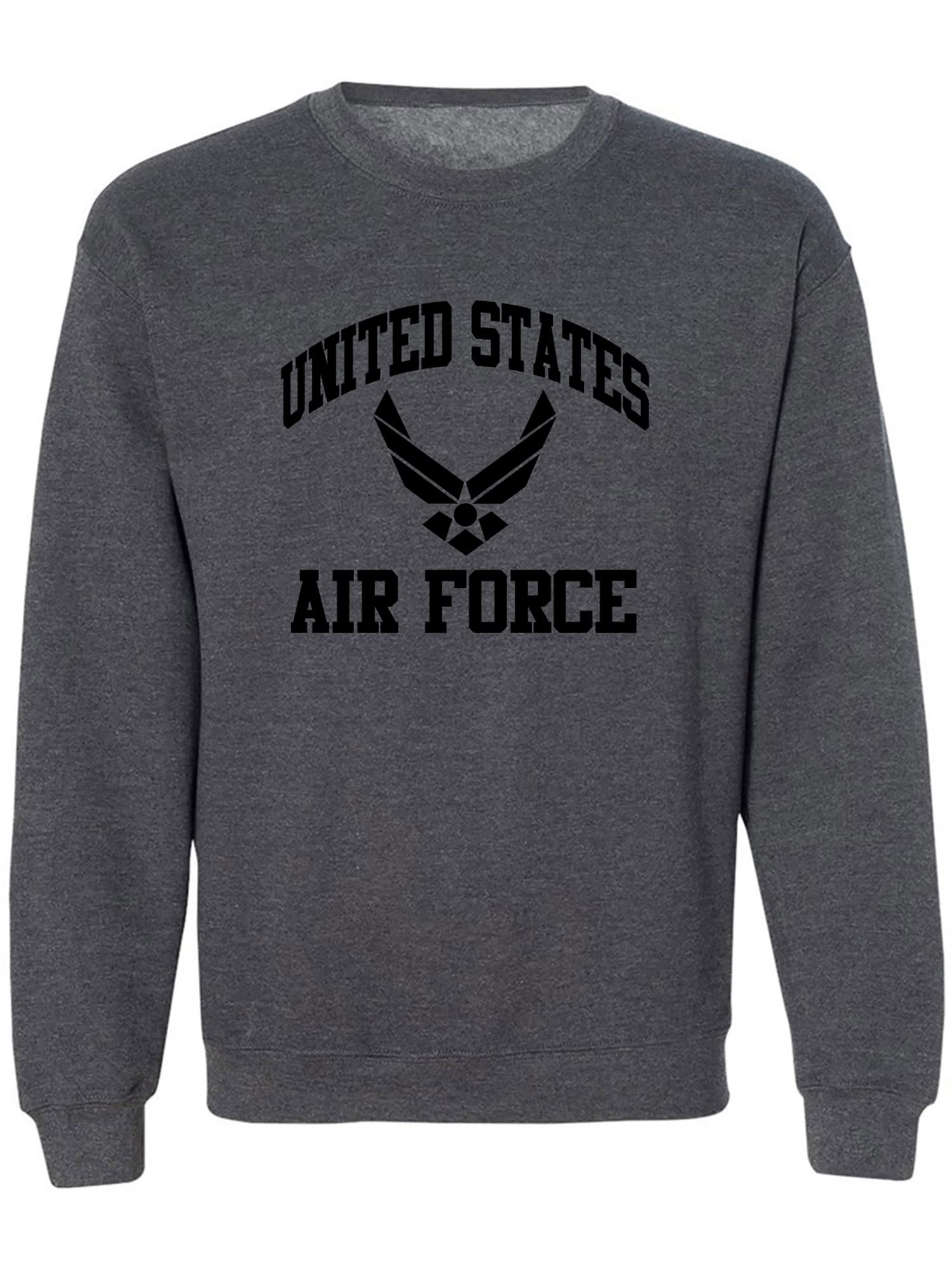 Zerogravitee US Air Force Wings Crewneck Sweatshirt - Military Inspired Pullover for Men & Women - Perfect for Casual Wear, Veterans Day & Patriotic Events