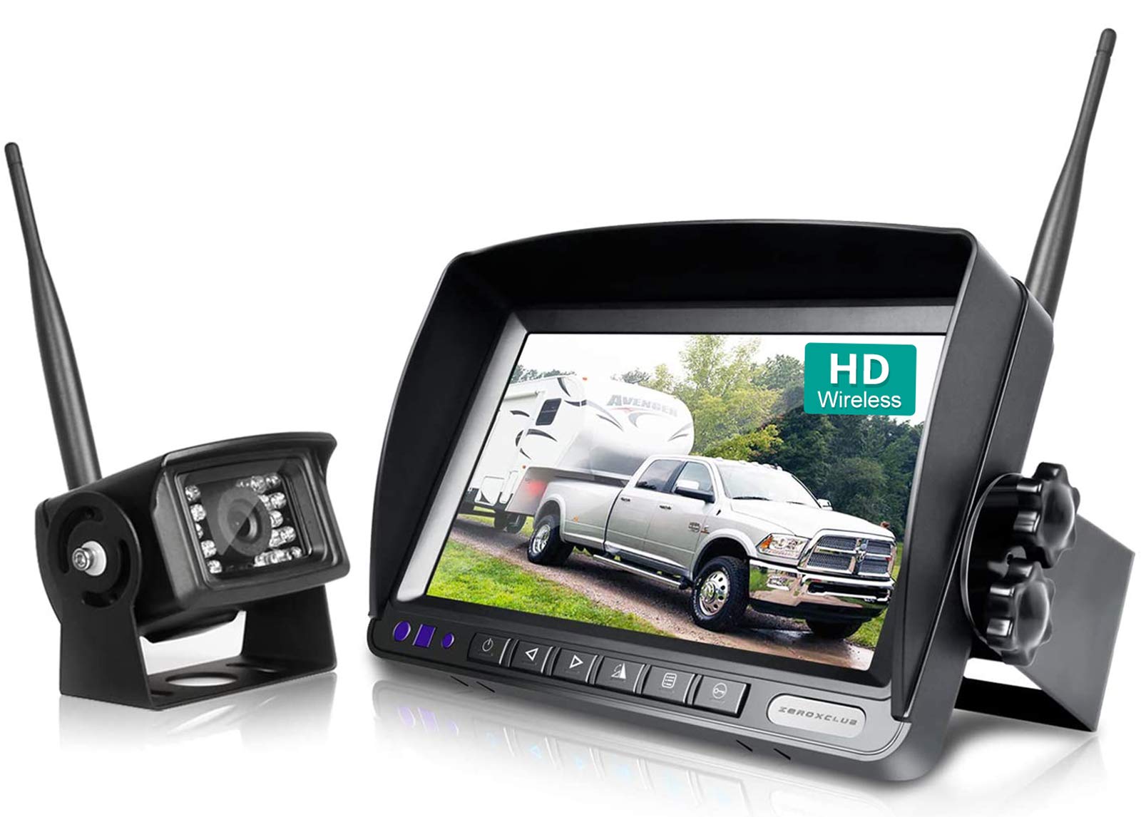 B701 II 1080P HD Wireless Backup Camera with W01 Digital Monitor - Waterproof Truck RV Trailer Rear View Camera System for Safe Parking & Reversing