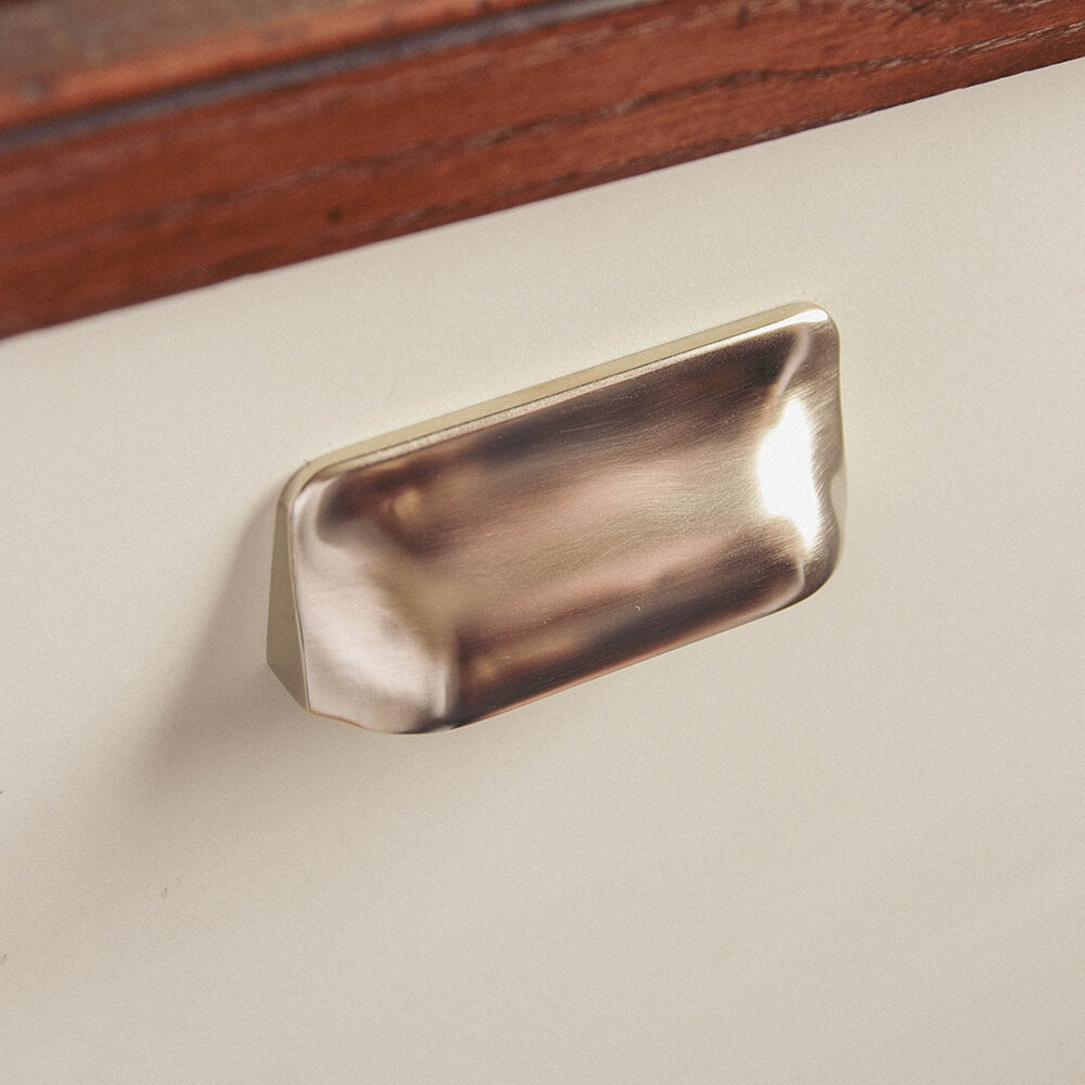 Satin Nickel Hudson Drawer Handle - Modern Cabinet Pulls for Kitchen & Bathroom - Durable Hardware for Dresser, Wardrobe & Furniture Upgrade