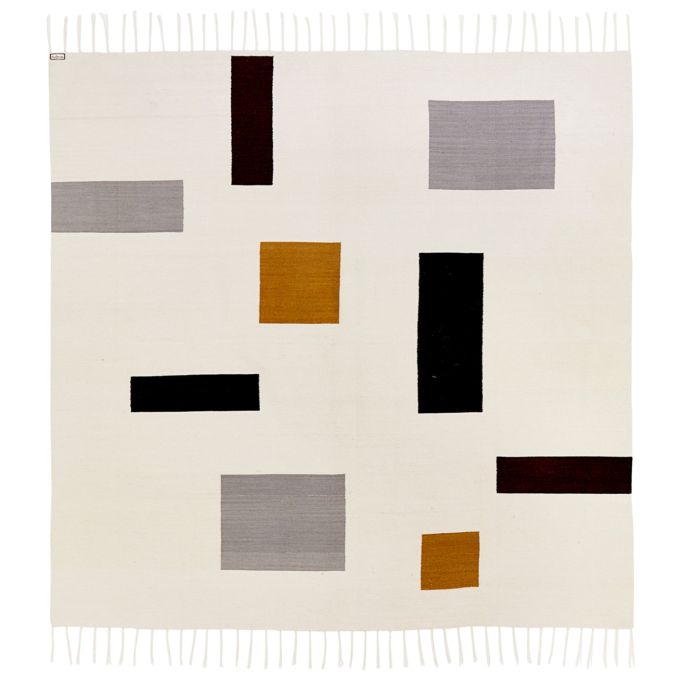 Soft Brushed Alpaca Mondrian Style Throw Blanket - Cozy & Lightweight for Bed, Sofa & Travel - Perfect for Home Decor & Gifts