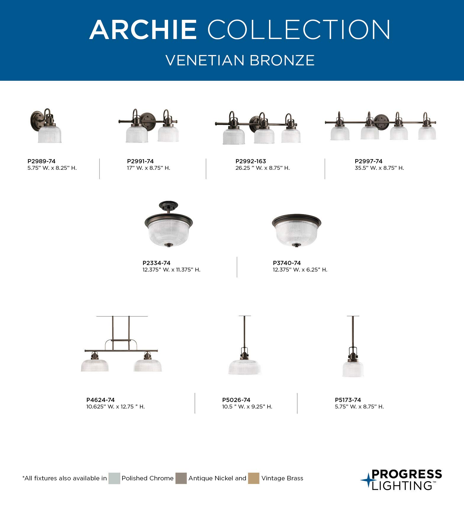 Archie Collection 4-Light Clear Double Prismatic Glass Coastal Bathroom Vanity Light Fixture in Venetian Bronze - Perfect for Coastal Style Bathrooms, Powder Rooms & Beach House Decor