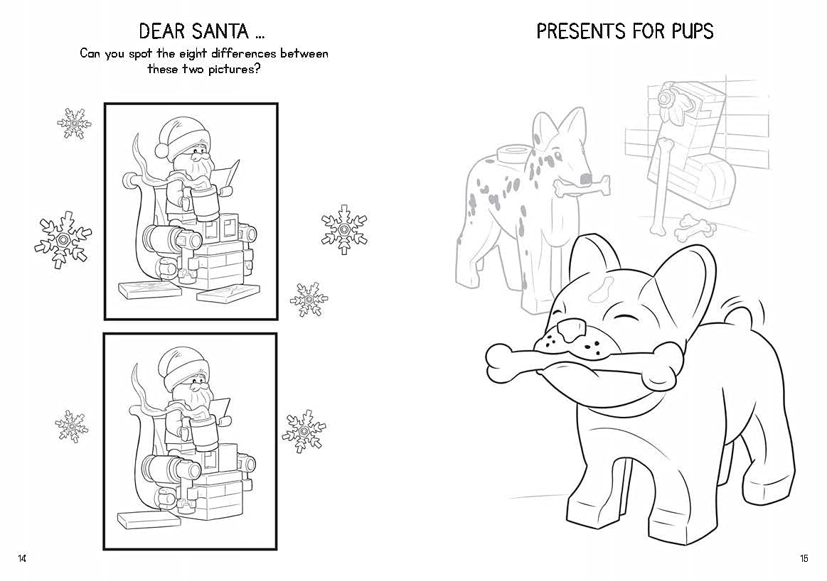 LEGO® Fun to Color Christmas Coloring Book - Creative Holiday Activity for Kids & Adults | Perfect for Christmas Gifts, Stocking Stuffers & Family Bonding