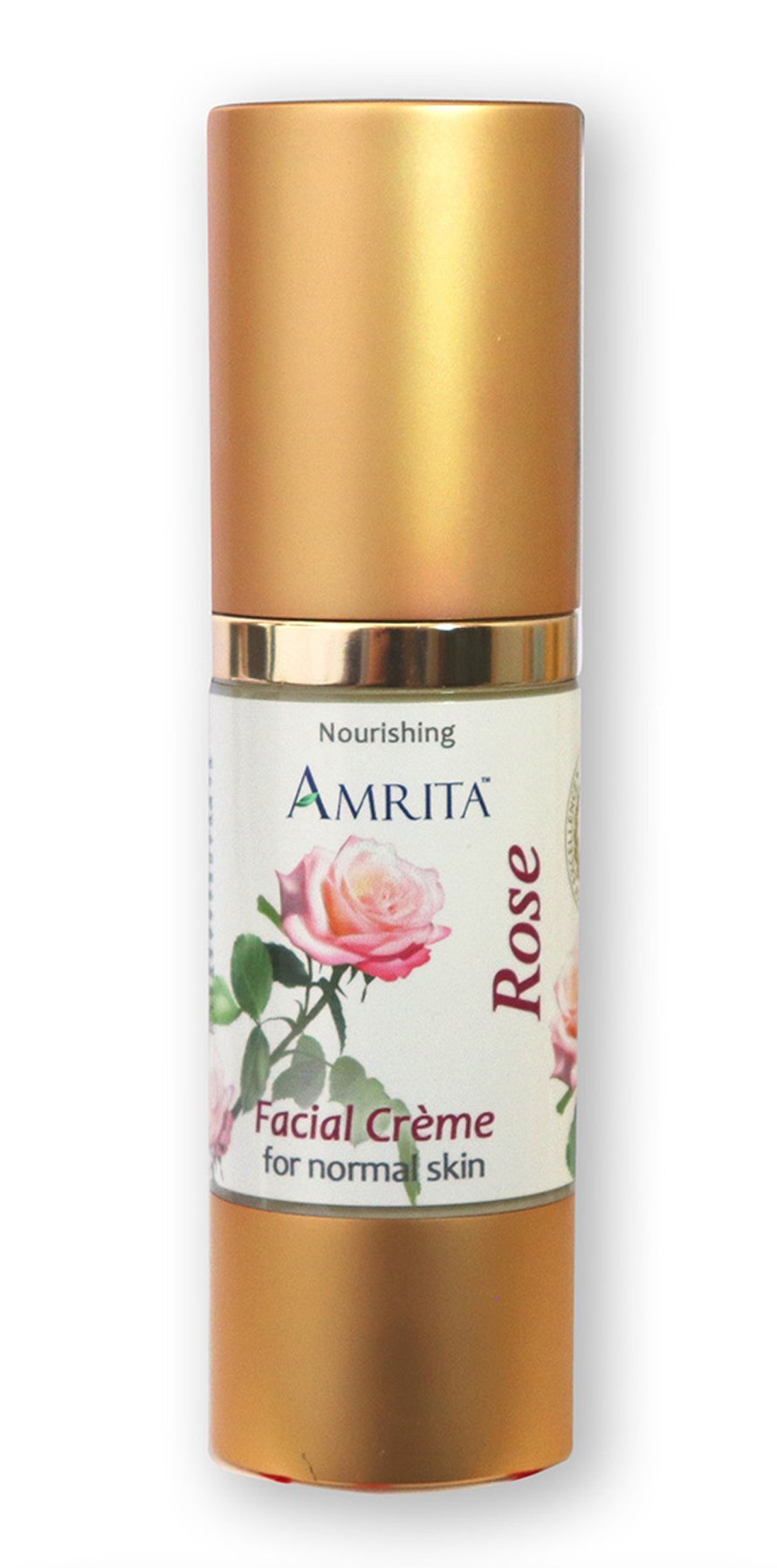 Premium Rose Facial Cream with Therapeutic Rose & Roman Chamomile Essential Oils - 30ml - Hydrating & Soothing for Dry & Sensitive Skin - Perfect for Nighttime Skincare Routine