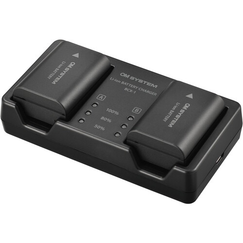 OM SYSTEM SBCX 1 Lithium Ion Battery and Charger Kit - Compatible with OM Cameras - Perfect for Travel & Outdoor Photography