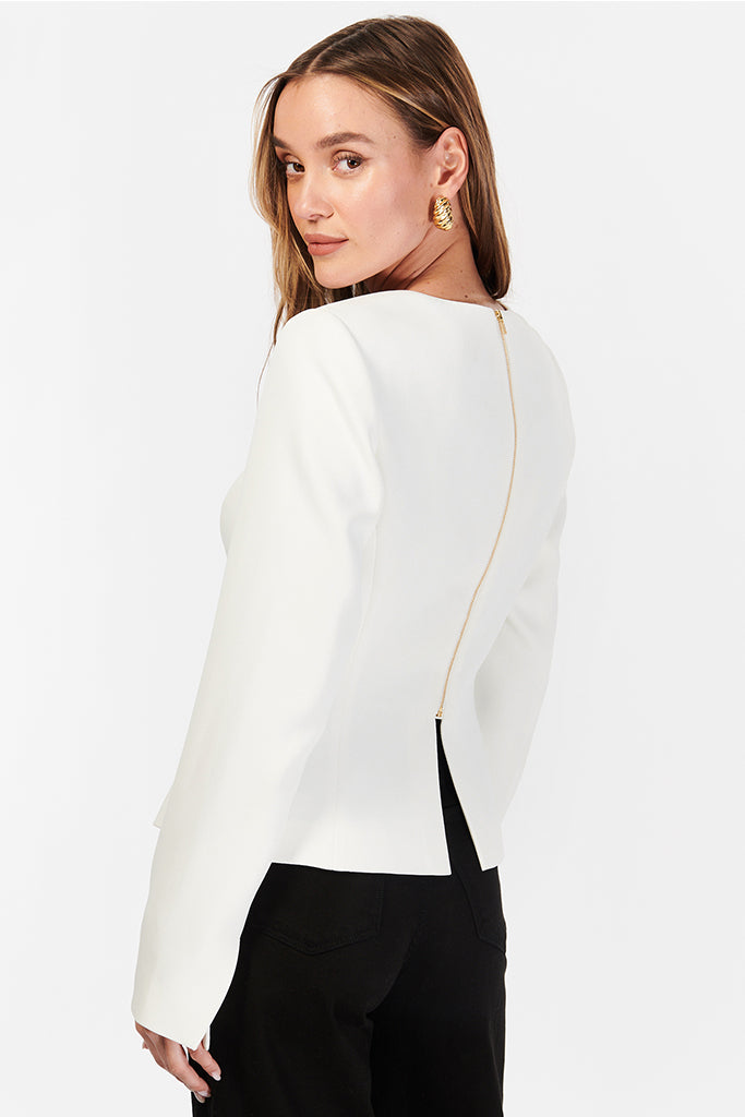 Cami NYC Zaynab Blazer - Women's White Tailored Blazer Jacket for Work, Office & Formal Events | Professional Business Attire & Special Occasions
