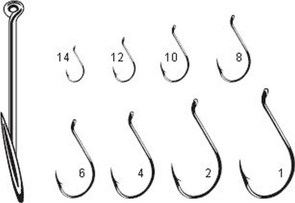 Gamakatsu 02108 Size 4 Bronze Octopus Fishing Hooks - 10 Pack for Saltwater & Freshwater Fishing - Perfect for Squid, Baitfish & Live Bait Applications