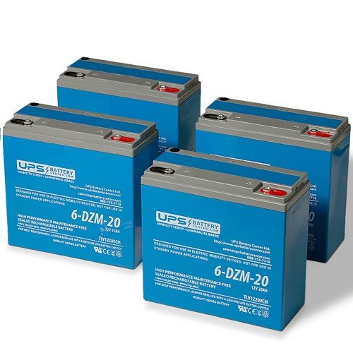 48V 20Ah Lithium eBike/Scooter Battery Pack - 6-DZM-20 12V 20Ah (4 Batteries) by UPSBatteryCenter® | High-Performance Replacement Battery for Electric Bikes & Scooters | Perfect for Commuting, Delivery & Outdoor Adventures