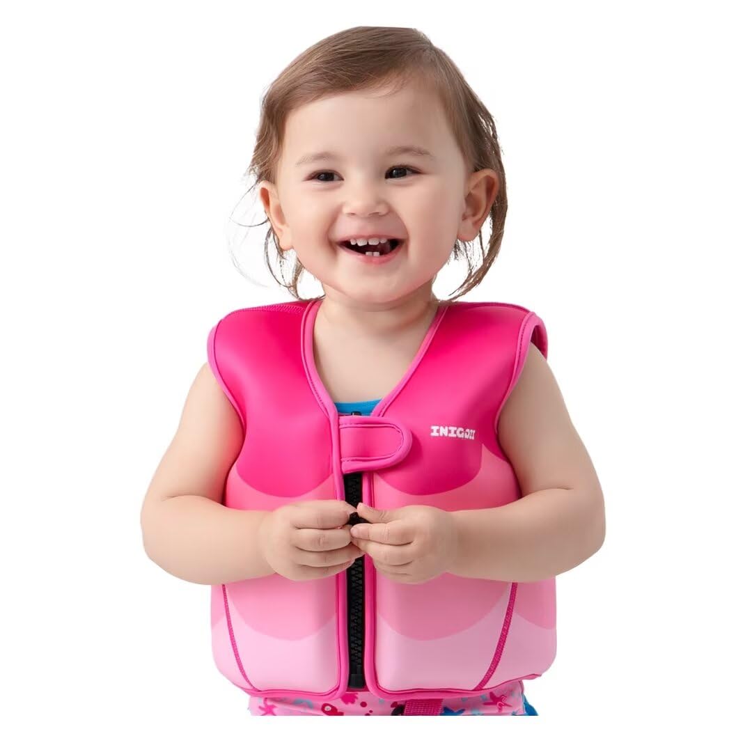 Best Toddler Swim Vest - Adjustable Safety Strap Swim Jacket for Kids & Infants | Perfect for Pool, Beach & Swimming Lessons