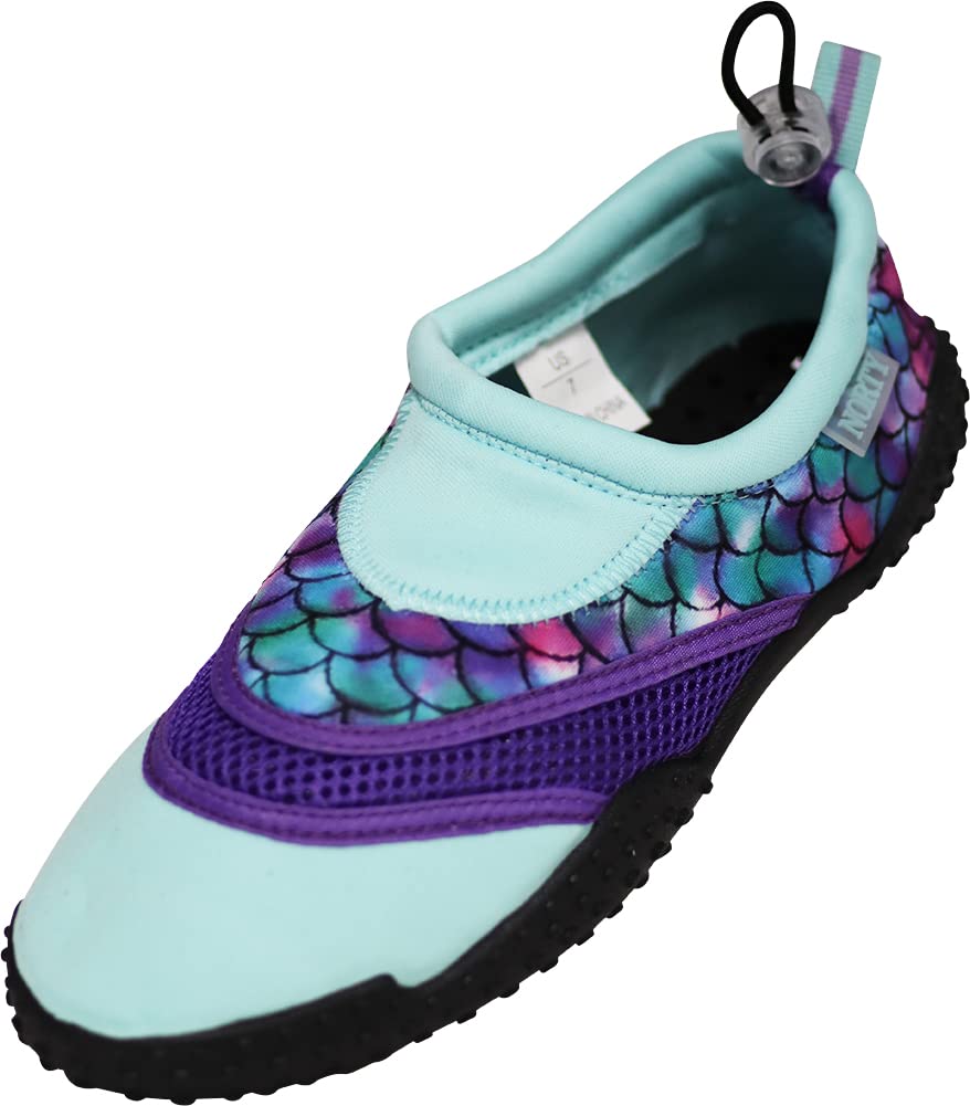 NORTY Wave Aqua Sock Water Shoes for Women - Quick-Dry Swim Beach Shoes with Non-Slip Sole - Lightweight Water Socks for Swimming, Surfing, Kayaking & Beach Activities