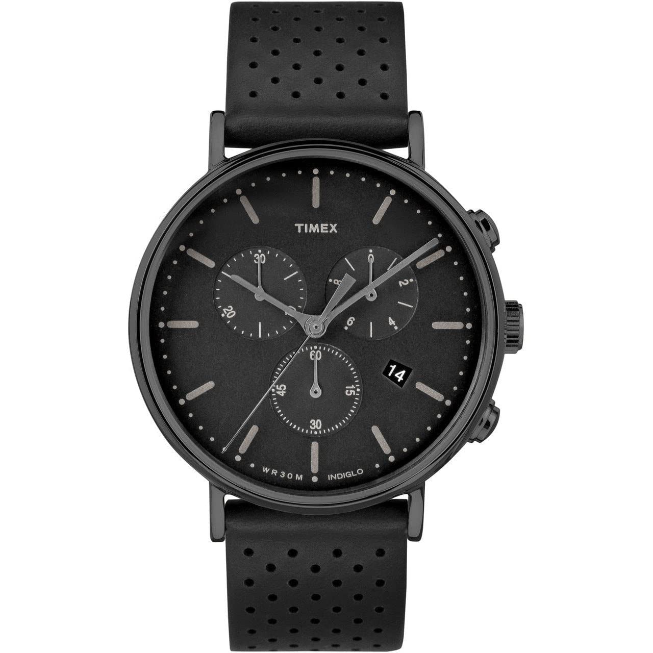Timex Fairfield Chrono 41mm Men's Watch - Classic Stainless Steel Analog Watch with Date Window, Water Resistant - Perfect for Business, Casual & Everyday Wear