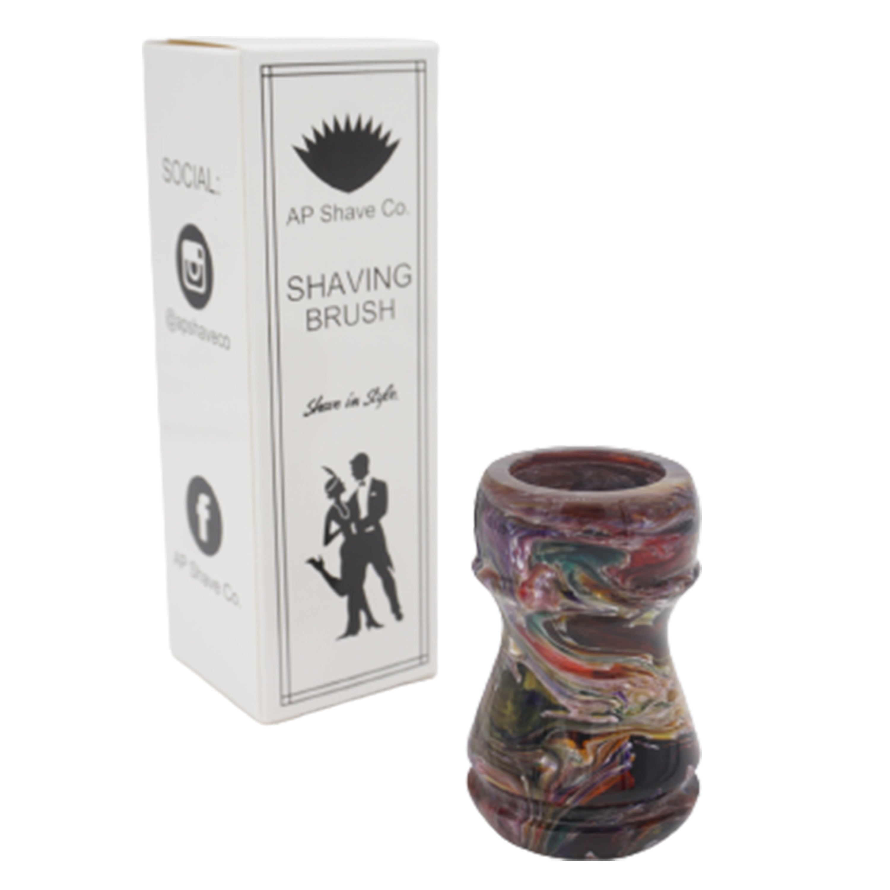 Premium Picasso Handmade Shaving Brush Handle for 24mm & 26mm Knots - Perfect for Wet Shaving & Grooming Gifts