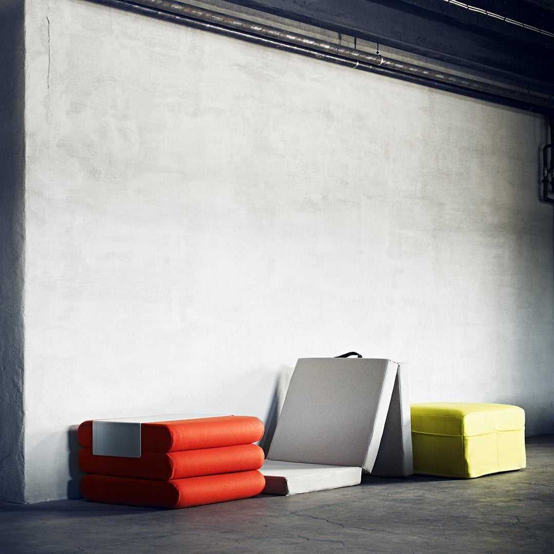 Van Der Kley Bingo Pouf Ottomans - Softline Round Footstool, Comfy Floor Seat for Living Room, Bedroom & Nursery - Perfect for Relaxing, Lounging & Extra Seating