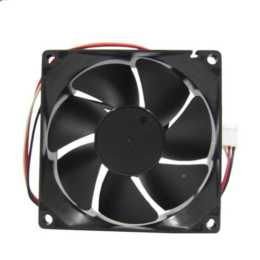 DF0802512SEMN 8025 12V 0.13A 3-Wire Silent Cooling Fan for PC Case - Perfect for Gaming Rigs, Servers & Home Office Computers