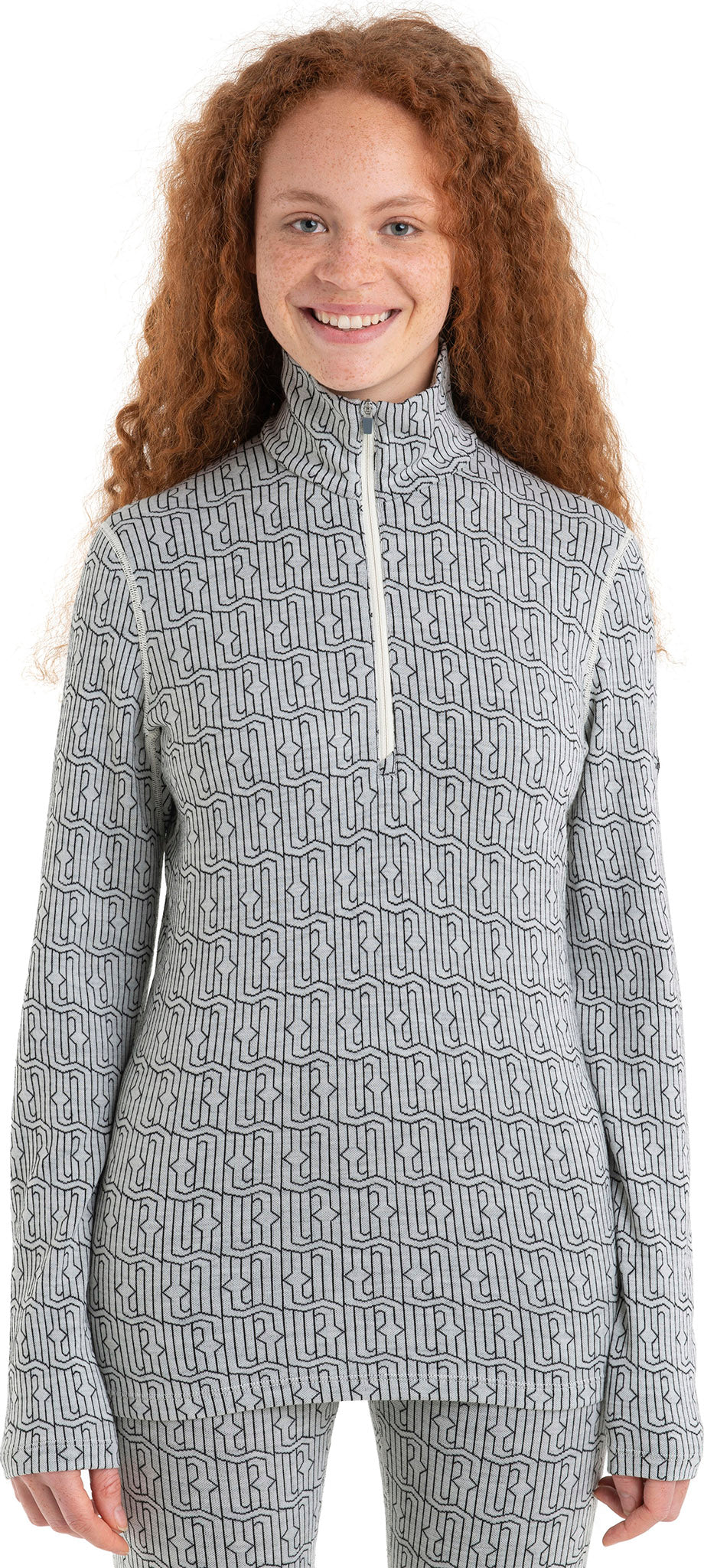 260 Vertex Herenga Women's Merino Wool Long Sleeve Half Zip Thermal Top - Warm Base Layer for Hiking, Skiing & Winter Outdoor Activities