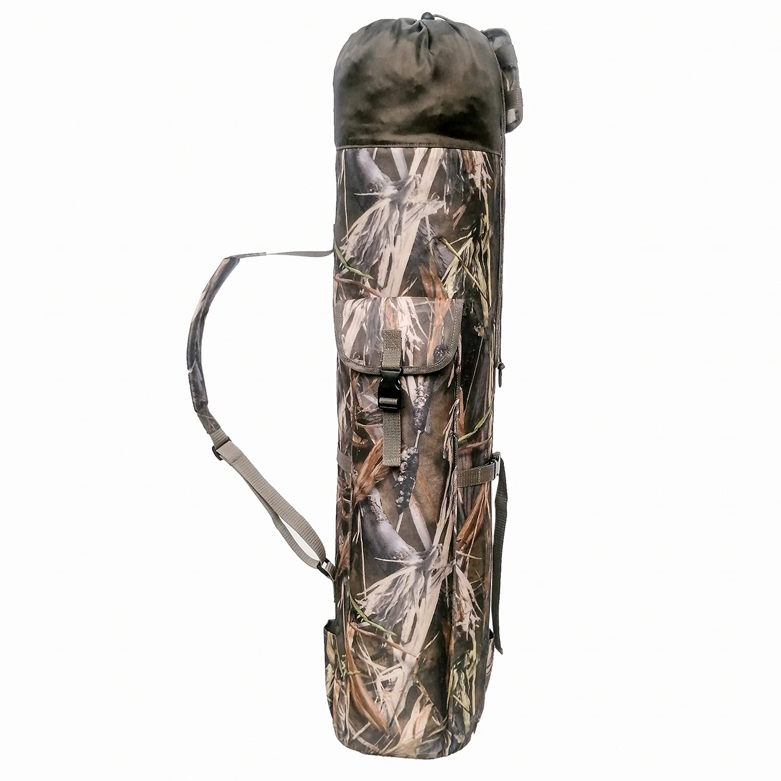 **Ueohitsct Large Capacity Fishing Tackle Bag - Holds 5 Fishing Rods, Waterproof Fishing Gear Backpack with Reel Case - Perfect for Freshwater & Saltwater Fishing Trips**