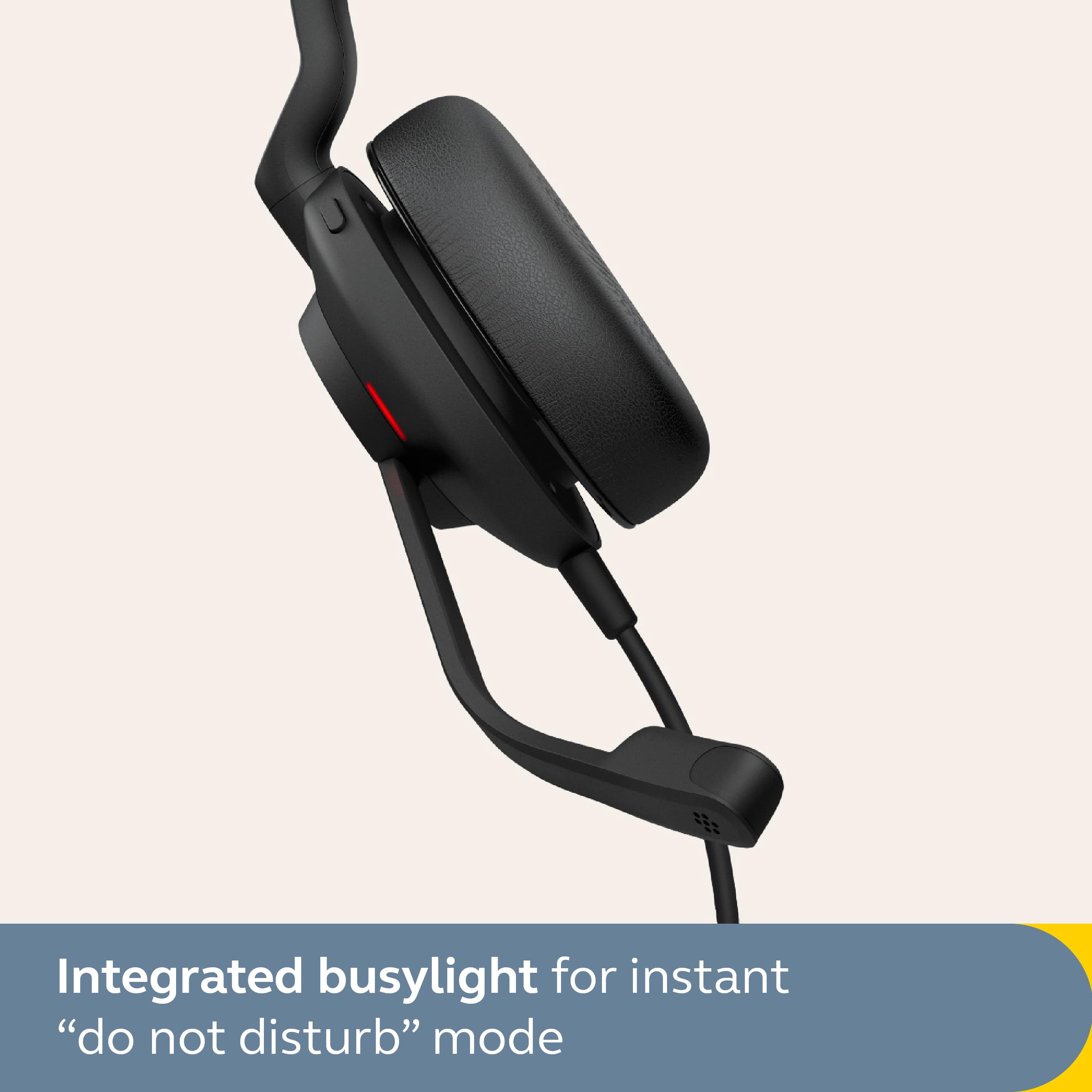 Jabra Evolve2 30 SE Wired Stereo Noise-Cancelling Headset with 2-Mic Call Technology & USB-C Cable - Compatible with Zoom, Google Meet, Microsoft Teams & UC Platforms - Black - Perfect for Remote Work, Online Meetings & Office Use