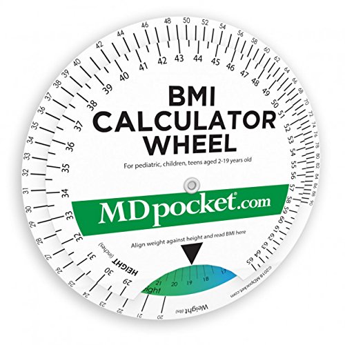 MDpocket® Pediatric BMI Calculator Wheel - Accurate Child Growth Measurement Tool for Doctors, Nurses & Parents - Perfect for Clinics, Schools & Home Health Monitoring