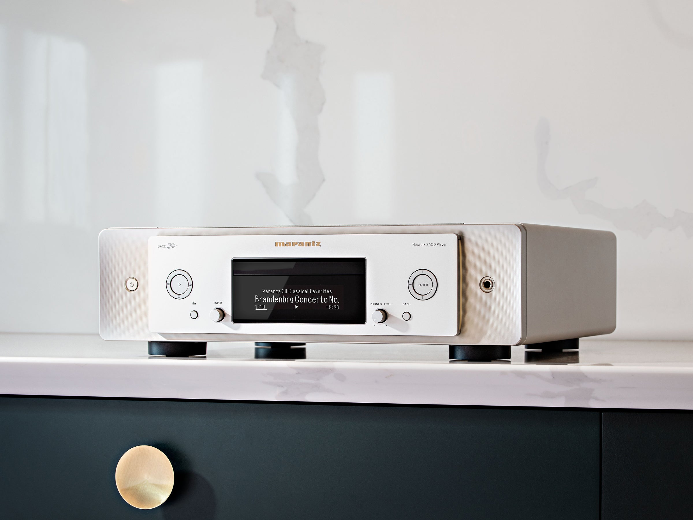 Marantz SACD 30n Premium Network CD/SACD Player - Hi-Res Audio Streaming, Built-in DAC, Wireless Connectivity for Home Theater & Audiophile Systems