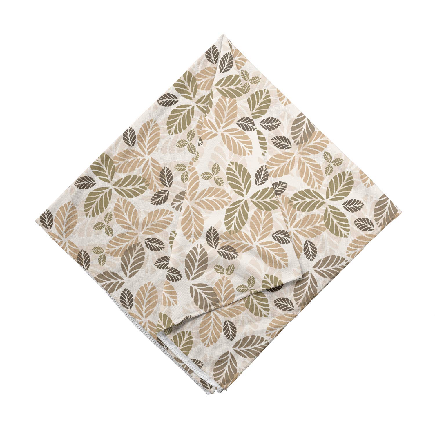 Ambesonne Leaf Bandana - Retro Leaf Silhouettes Unisex Head & Neck Scarf for Men & Women | Perfect for Outdoor Activities, Music Festivals & Fashion Accessories
