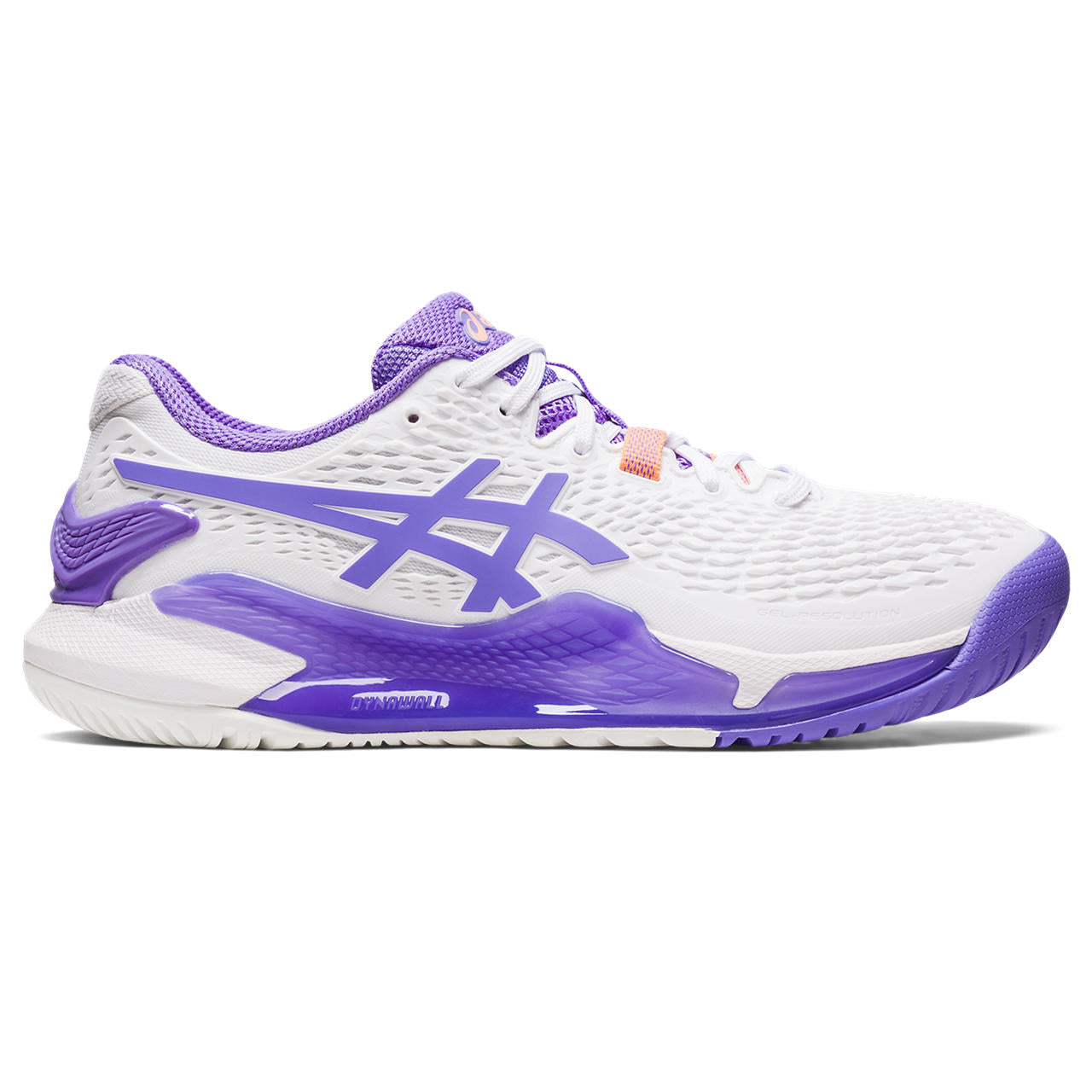 ASICS Gel Resolution 9 Wide Women's Tennis Shoes - White/Amethyst - Premium Court Shoes for Women with Enhanced Support & Cushioning - Perfect for Competitive Tennis Matches & Training Sessions